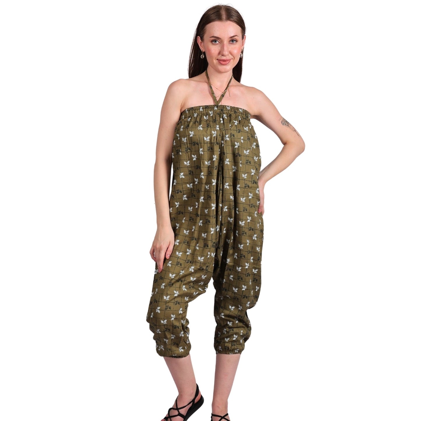 Women's Boho Harem Pants – Multi-Functional Pants with Pockets - FashionZapp.com