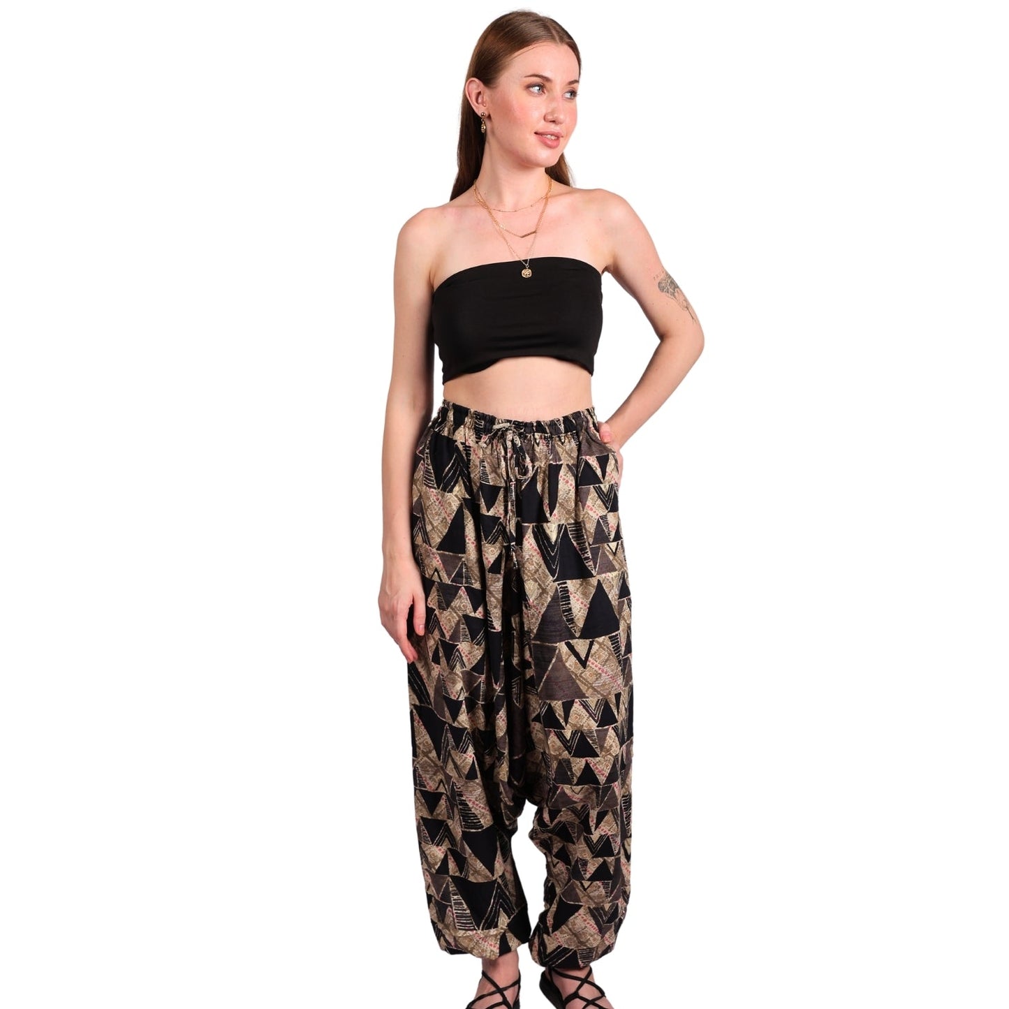 Women's Boho Harem Pants – Versatile Pants for Yoga & Beach - FashionZapp.com