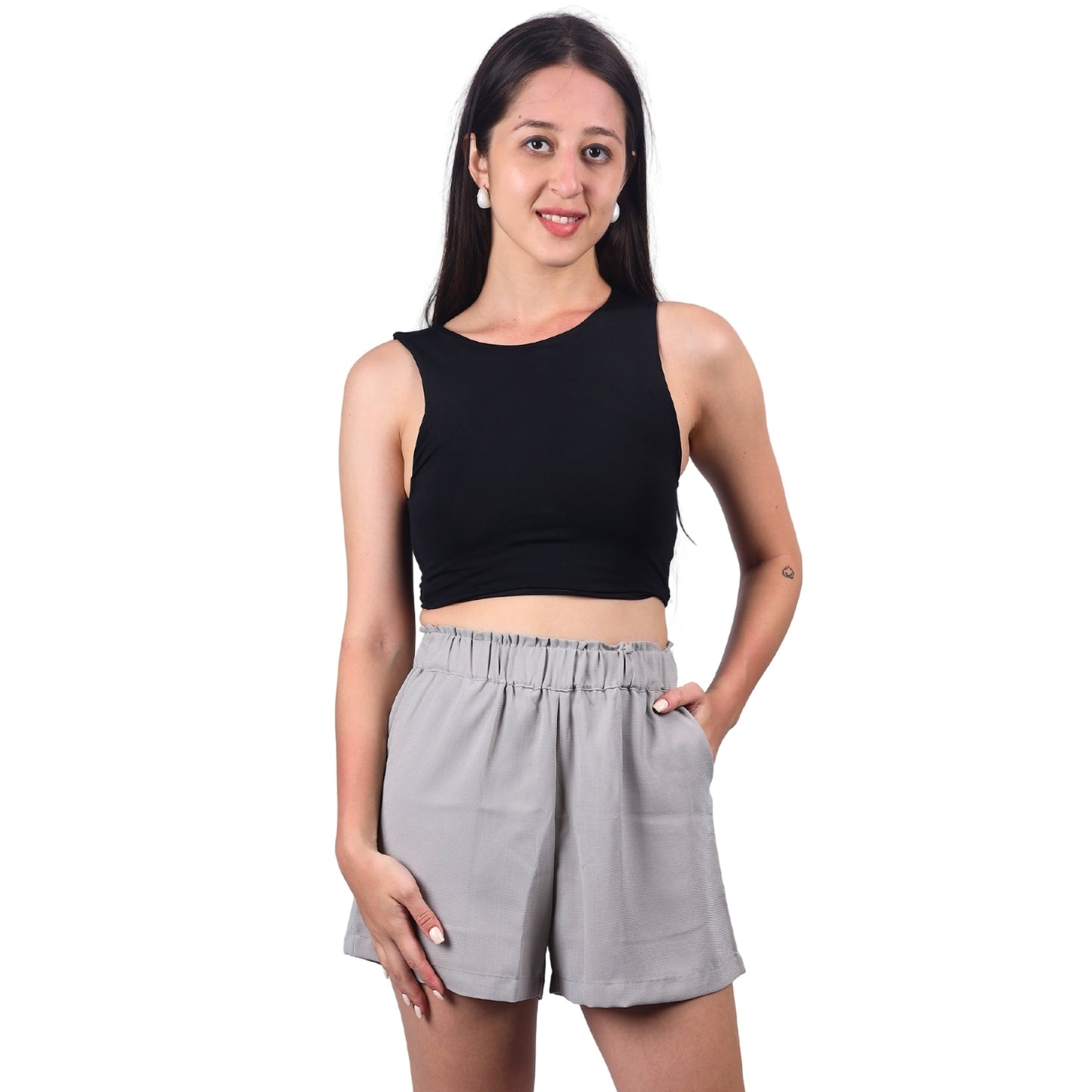 Comfy Chic Elastic Waist Shorts | GloFash - FashionZapp.com