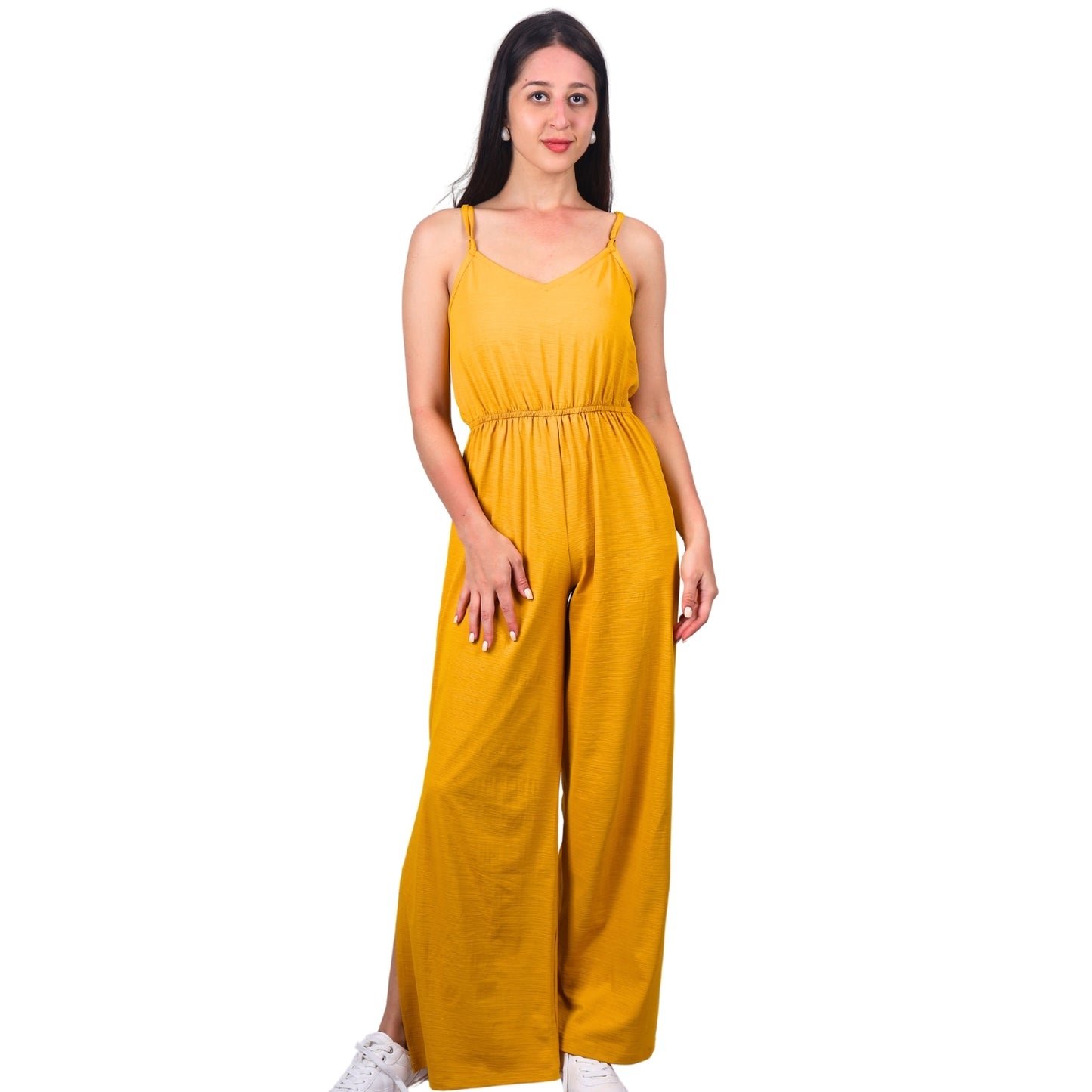 Wide-Leg Sleeveless Jumpsuit | GloFash - FashionZapp.com