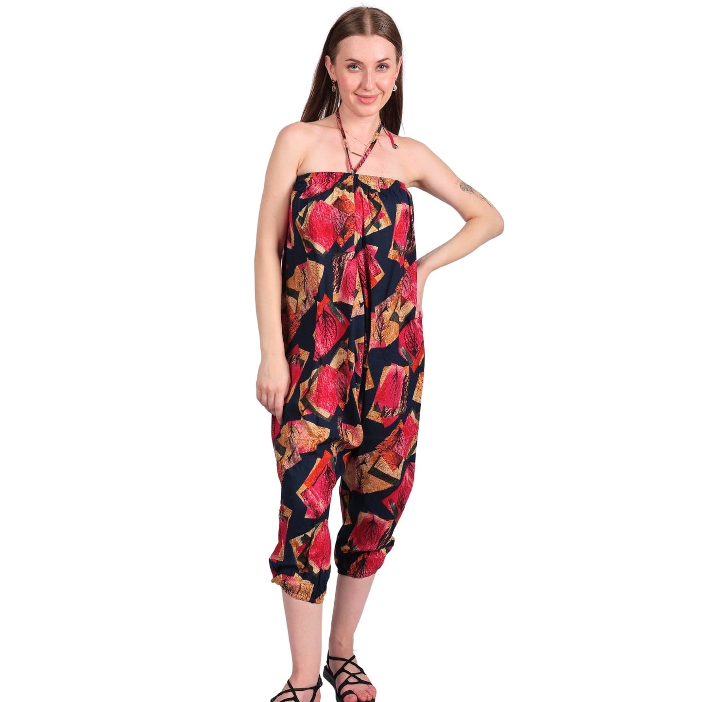 Boho Harem Pants for Women - Printed Yoga & Lounge Pants - FashionZapp.com