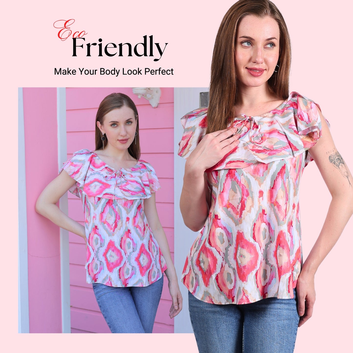 Glofash - Essential Pink Top for Women - FashionZapp.com