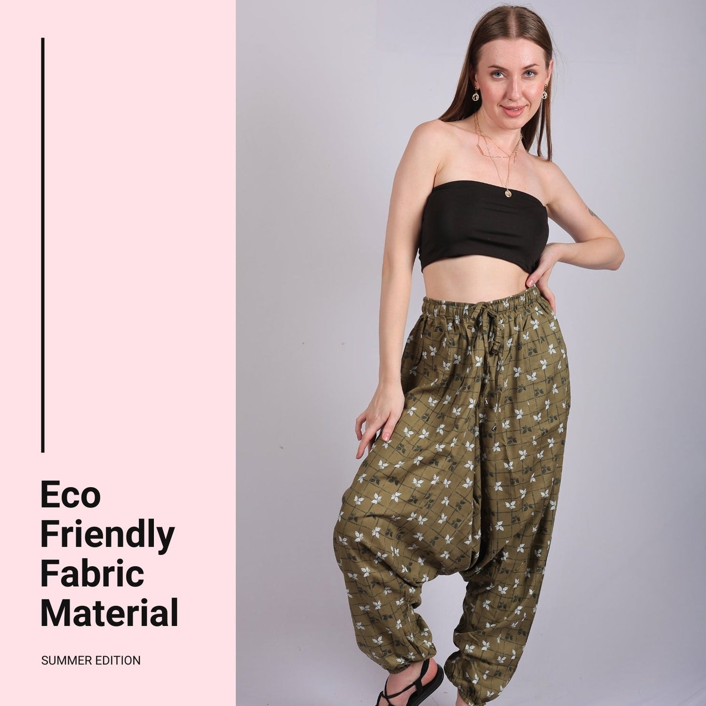 Women's Boho Harem Pants – Multi-Functional Pants with Pockets - FashionZapp.com