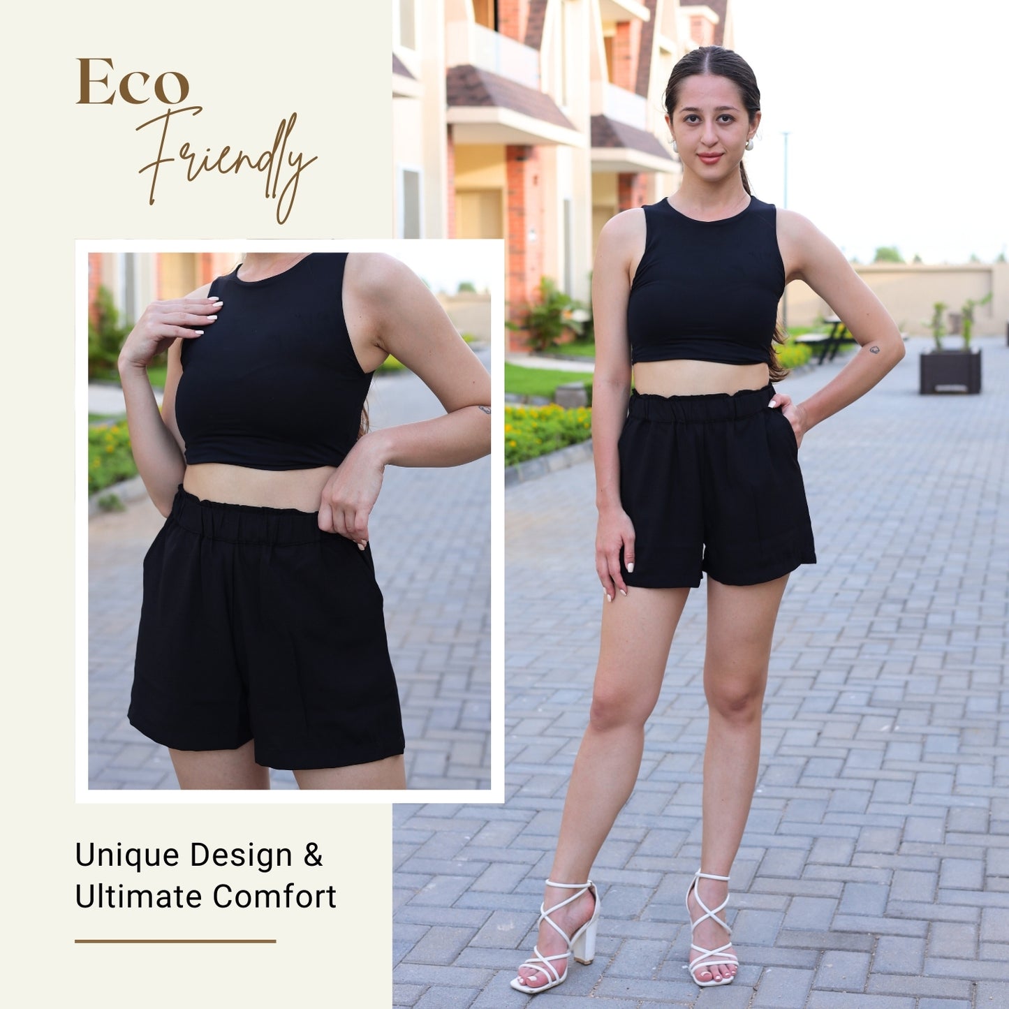 Comfy Chic Elastic Waist Shorts | GloFash - FashionZapp.com