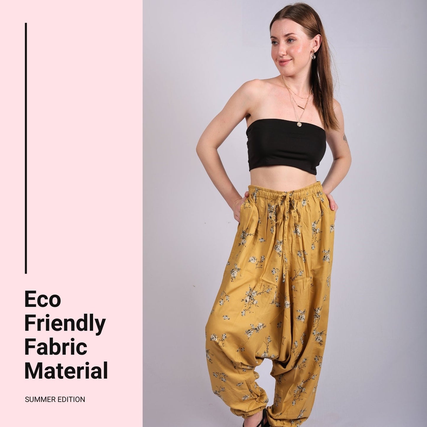 Boho Harem Pants for Women - Yoga Pants with Pockets - FashionZapp.com