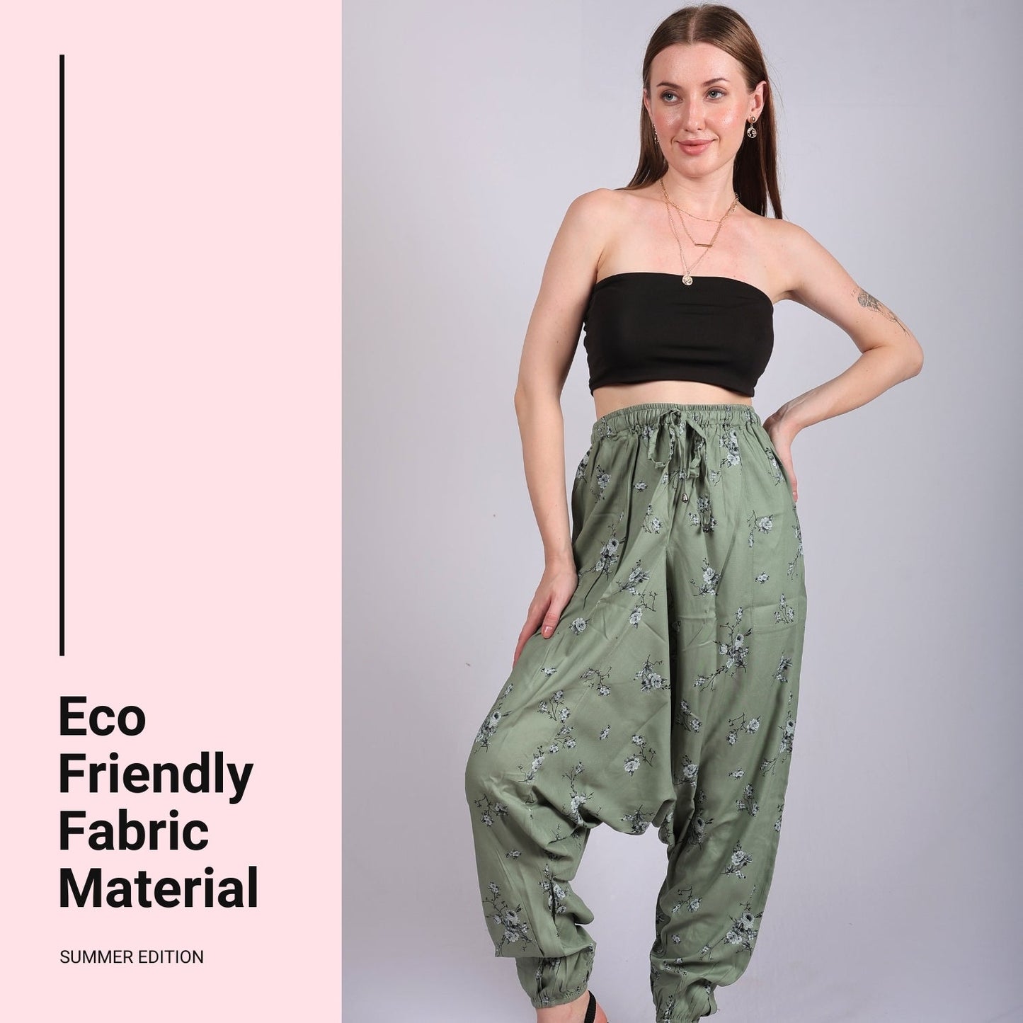 Boho Harem Pants for Women - Yoga Pants with Pockets - FashionZapp.com