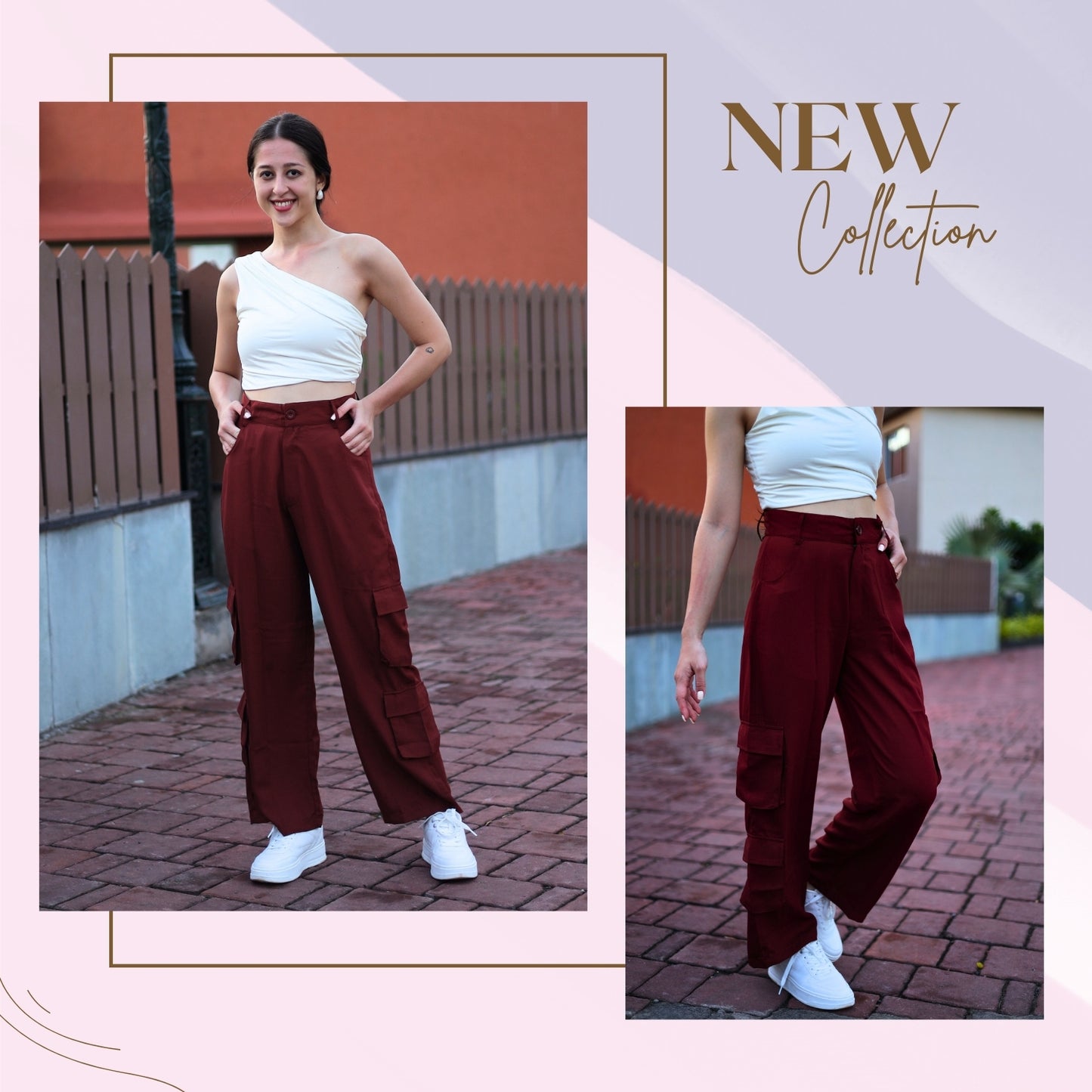 Chic High-Waist Multi-Pocket Cargo Pants | GloFash - FashionZapp.com