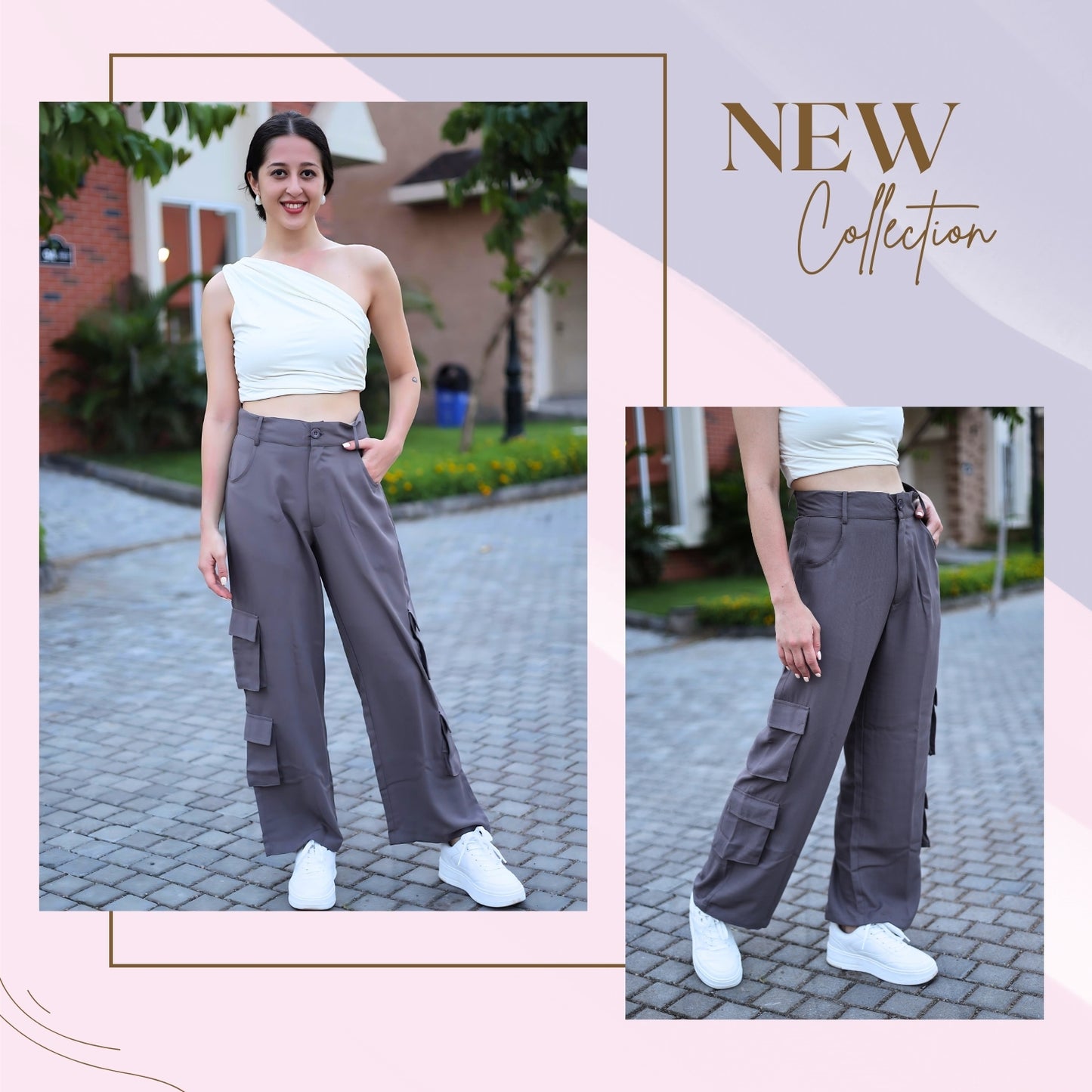 Chic High-Waist Multi-Pocket Cargo Pants | GloFash - FashionZapp.com