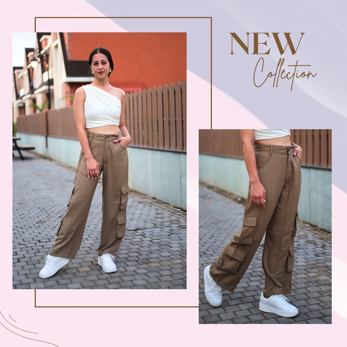 Chic High-Waist Multi-Pocket Cargo Pants | GloFash - FashionZapp.com