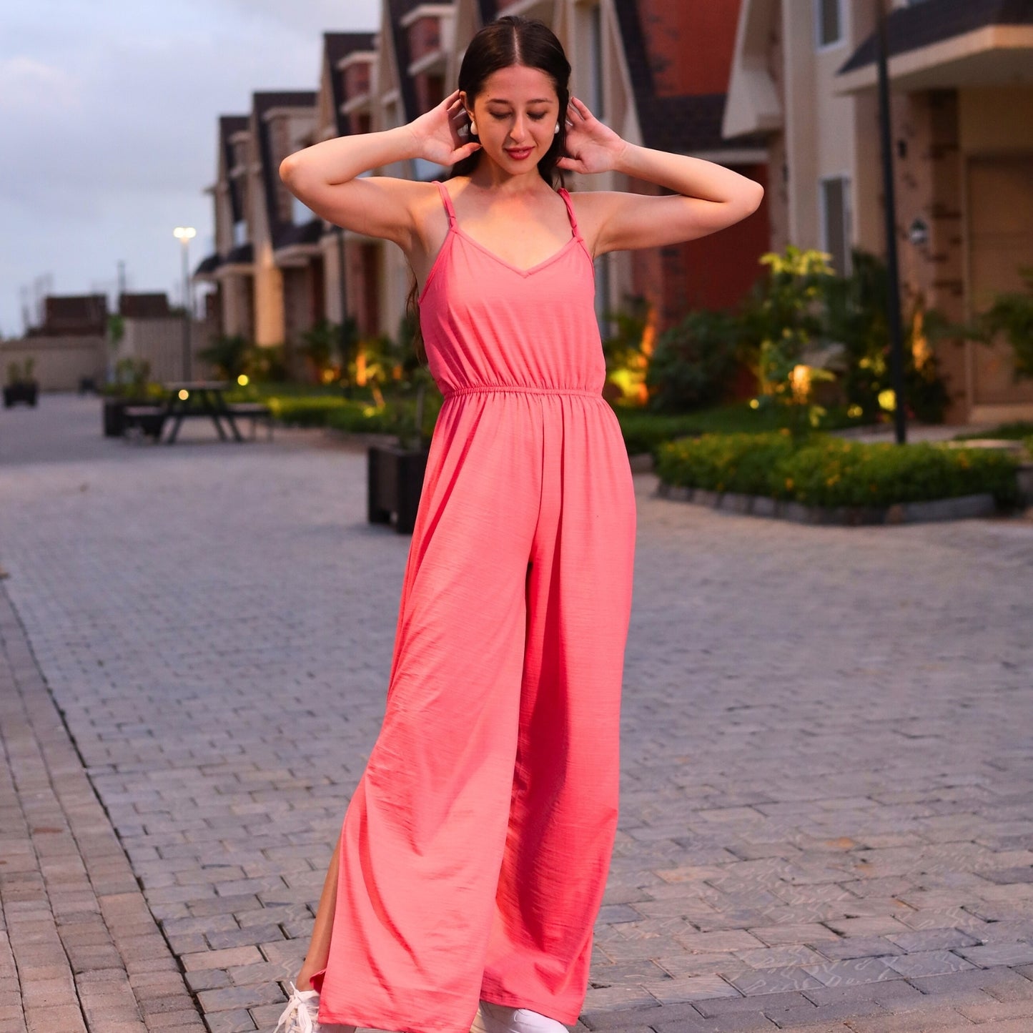 Wide-Leg Sleeveless Jumpsuit | GloFash - FashionZapp.com