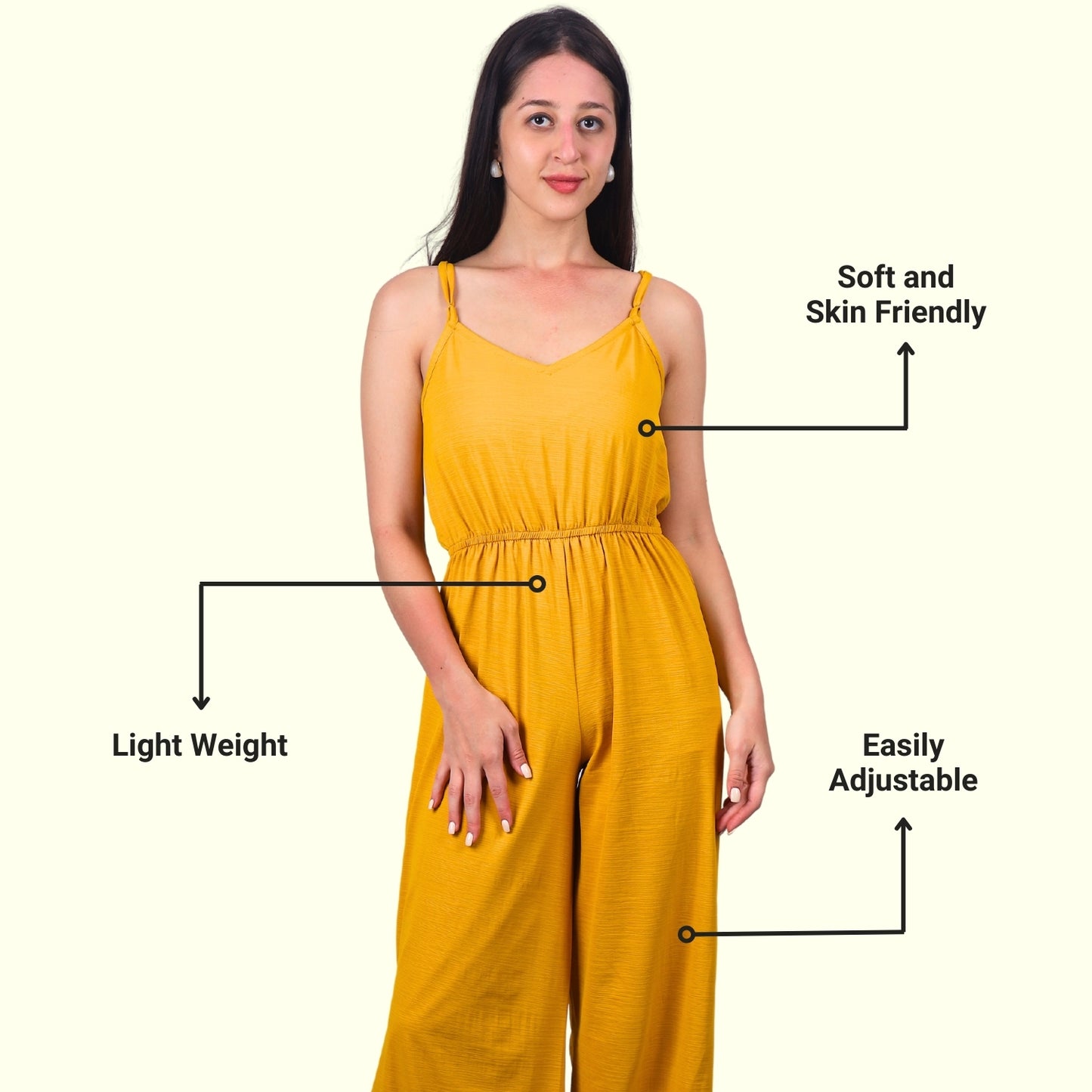 Wide-Leg Sleeveless Jumpsuit | GloFash - FashionZapp.com