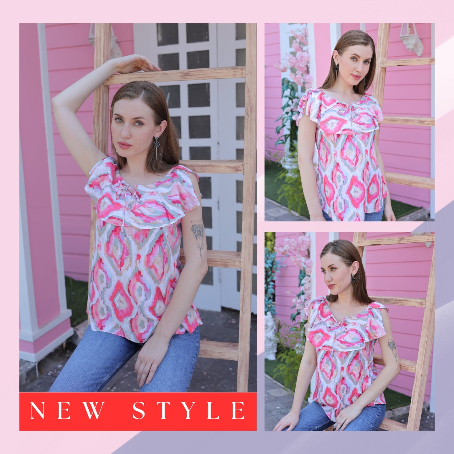 Glofash - Essential Pink Top for Women - FashionZapp.com