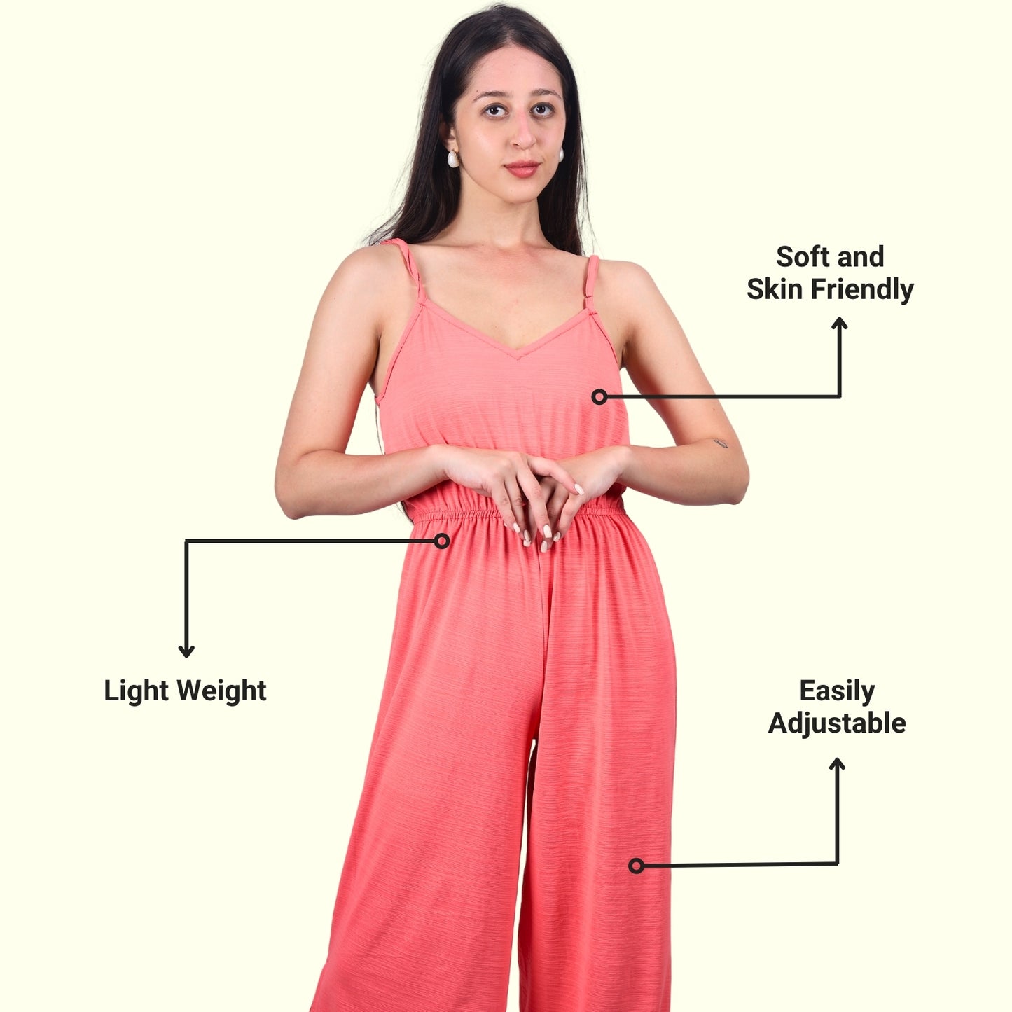 Wide-Leg Sleeveless Jumpsuit | GloFash - FashionZapp.com