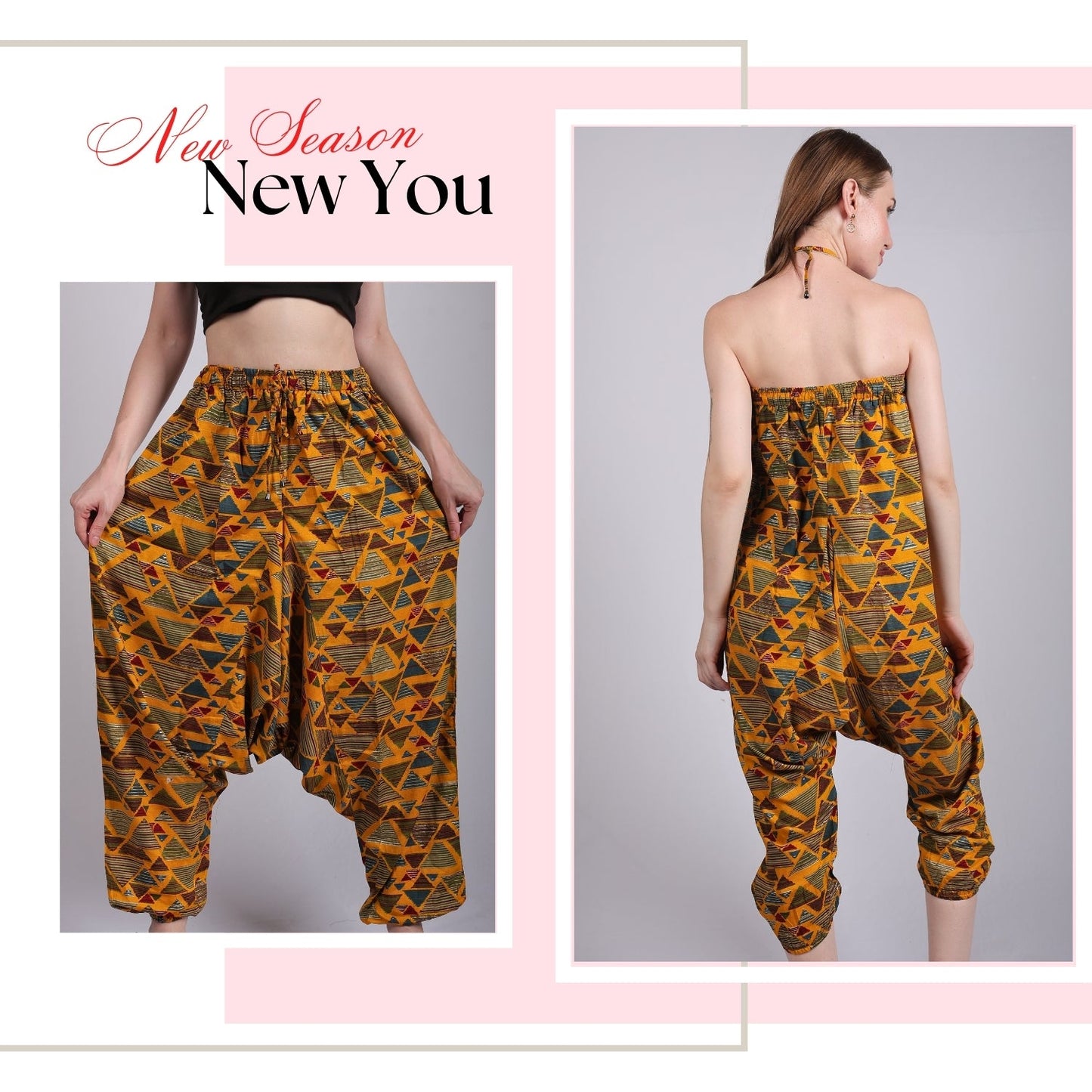 Boho Chic Harem Pants for Women – Casual Yoga Pants - FashionZapp.com