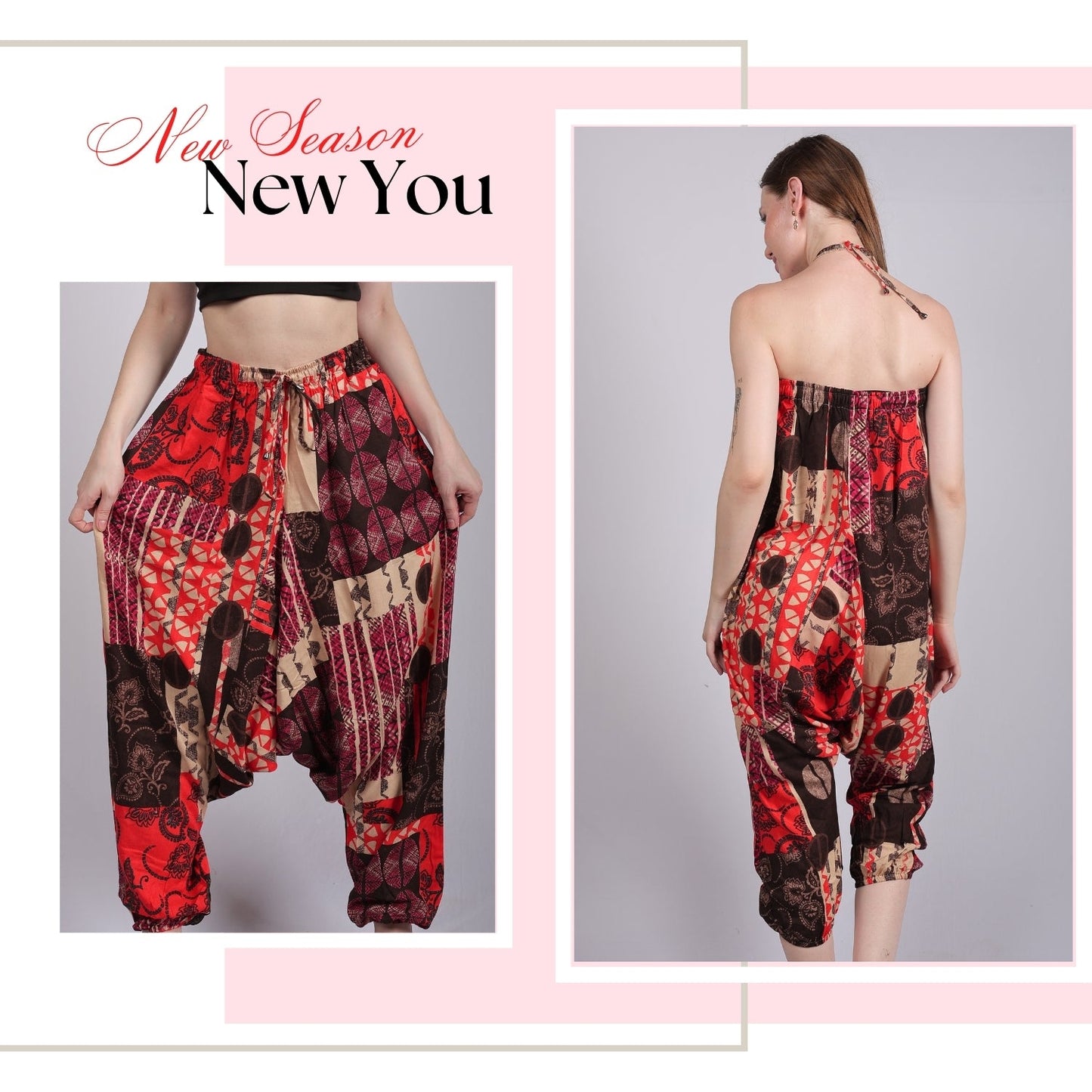 Boho Chic Harem Pants for Women – Casual Yoga Pants - FashionZapp.com