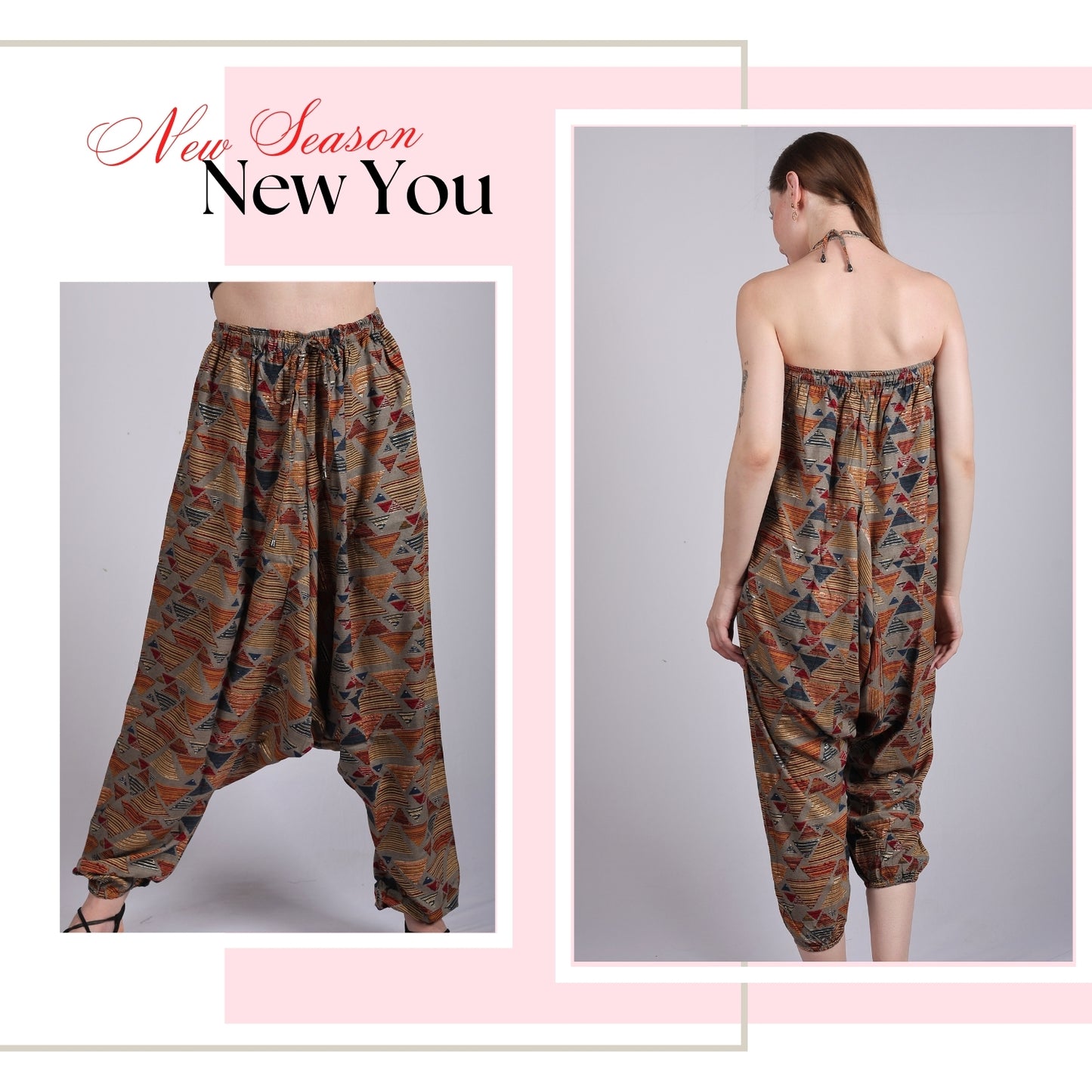 Boho Chic Harem Pants for Women – Casual Yoga Pants - FashionZapp.com