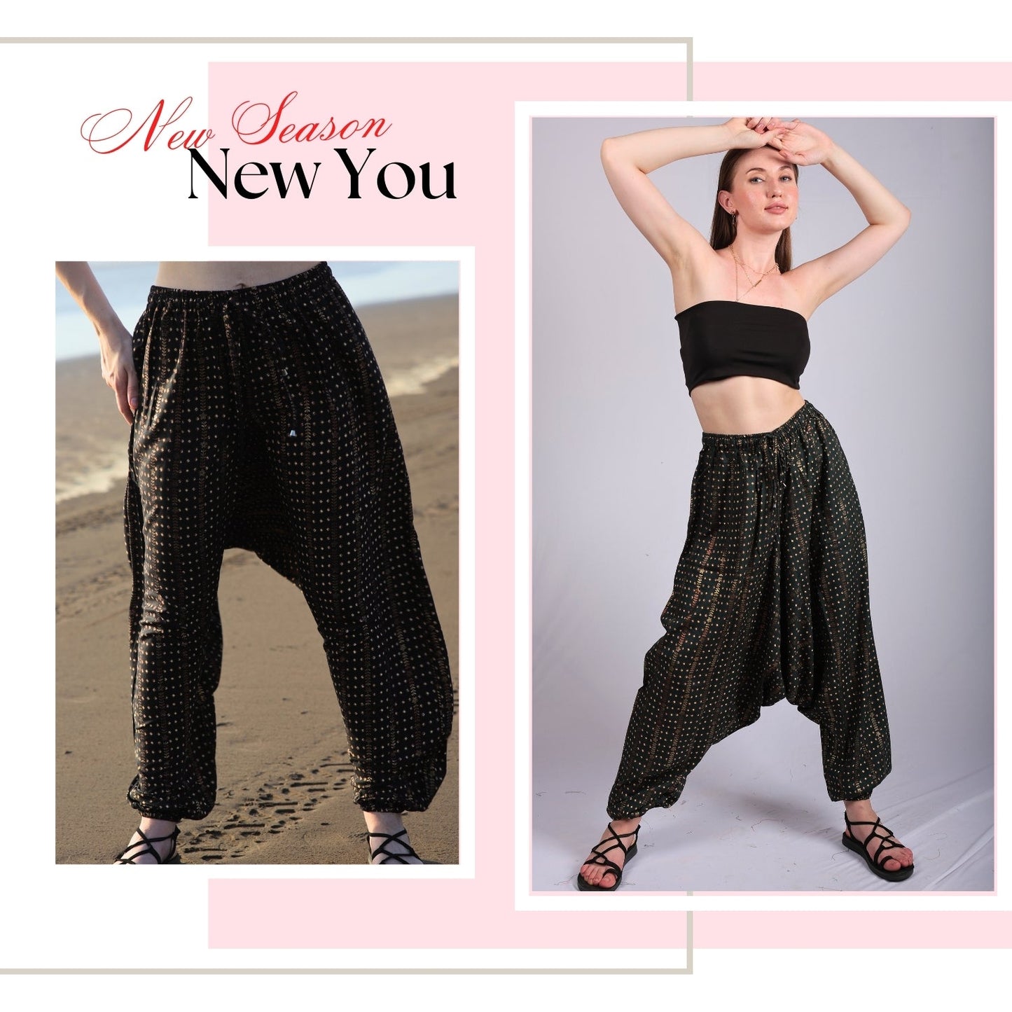 Women's Boho Harem Pants – Cozy And Beach Wear - FashionZapp.com
