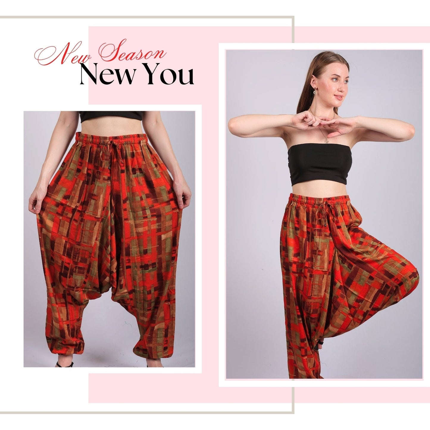 Women's Boho Harem Pants | Jumpsuit - FashionZapp.com