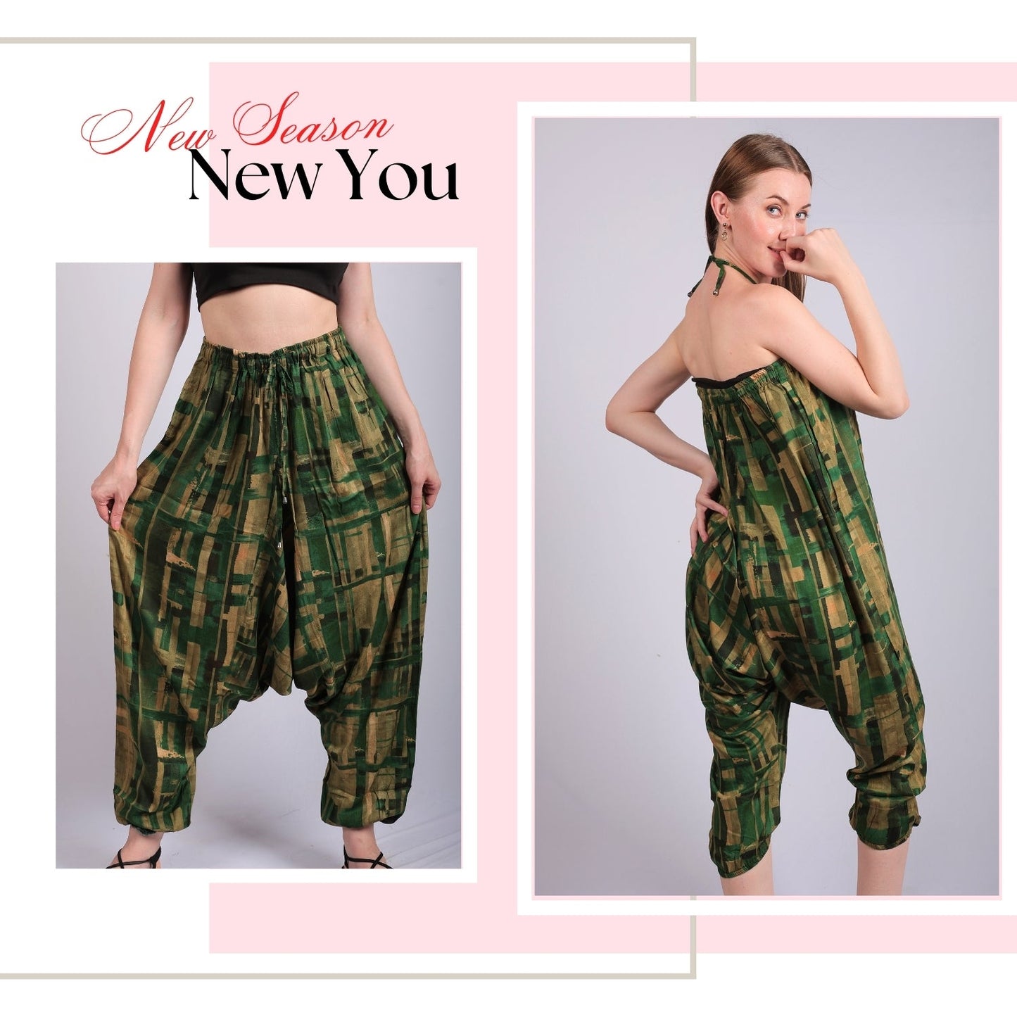 Women's Boho Harem Pants | Jumpsuit - FashionZapp.com