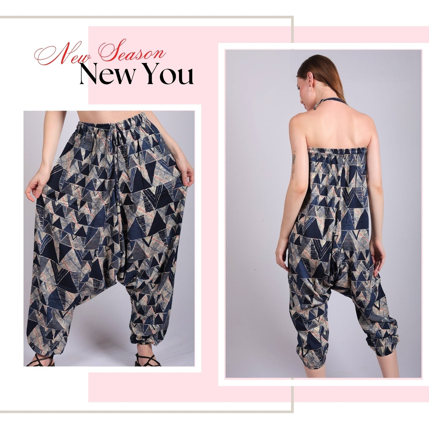 Women's Boho Harem Pants – Versatile Pants for Yoga & Beach - FashionZapp.com