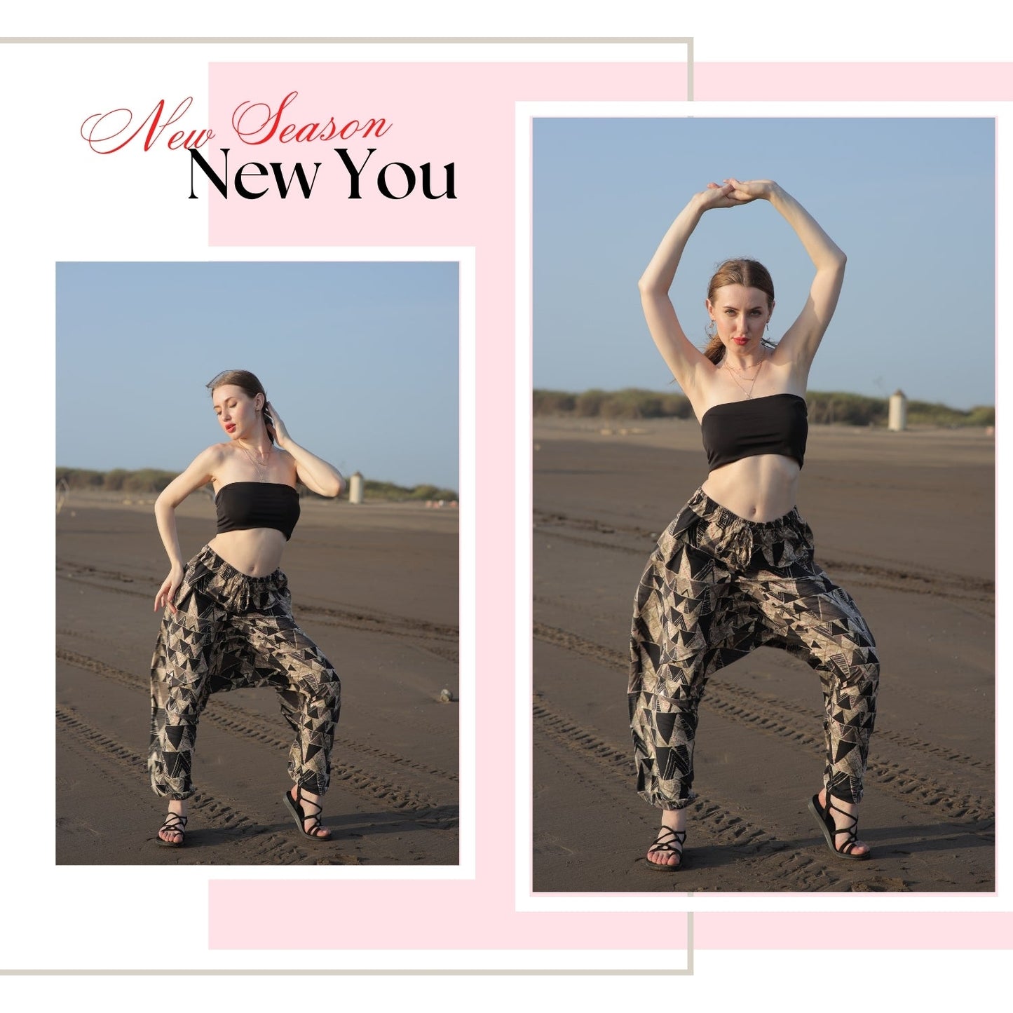 Women's Boho Harem Pants – Versatile Pants for Yoga & Beach - FashionZapp.com