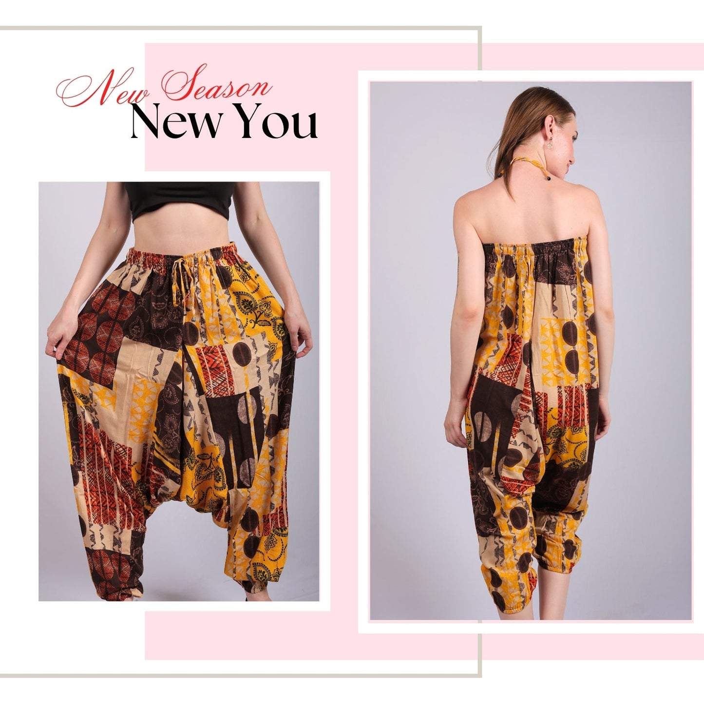 Women's Boho Harem Pants – Stylish Convertible Pants - FashionZapp.com