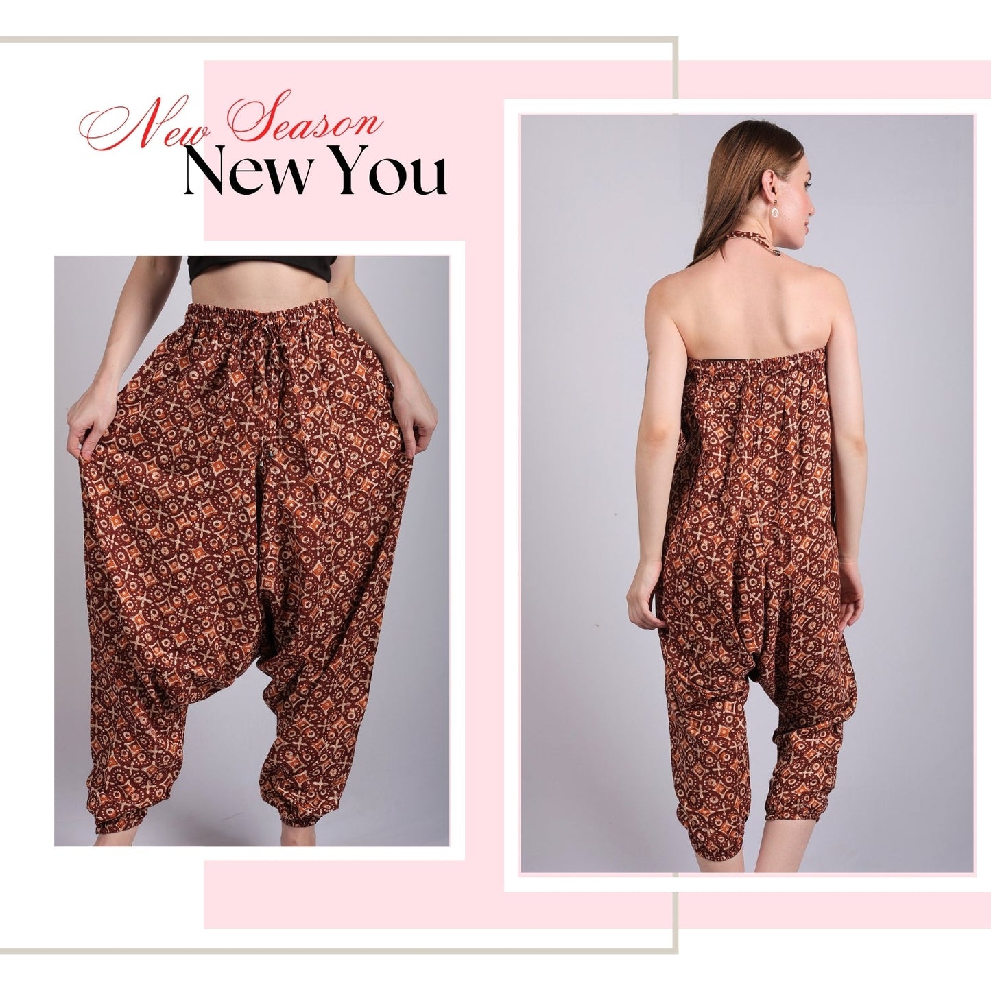 Women's Boho Harem Pants – Versatile & Beach Wear - FashionZapp.com