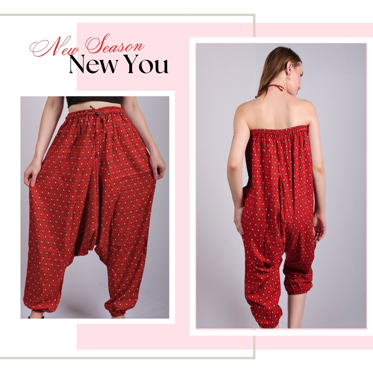 Women's Boho Harem Pants – Stylish Beach Wear - FashionZapp.com