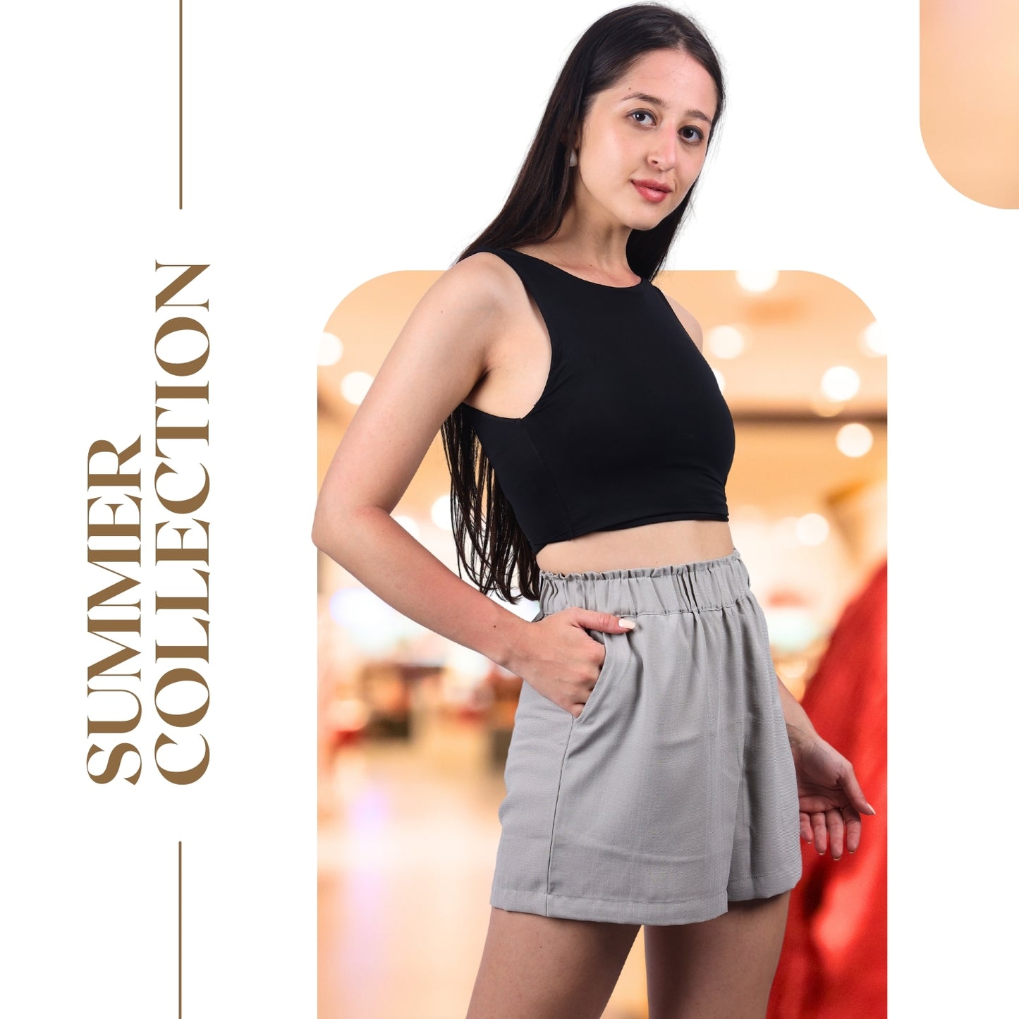Comfy Chic Elastic Waist Shorts | GloFash - FashionZapp.com