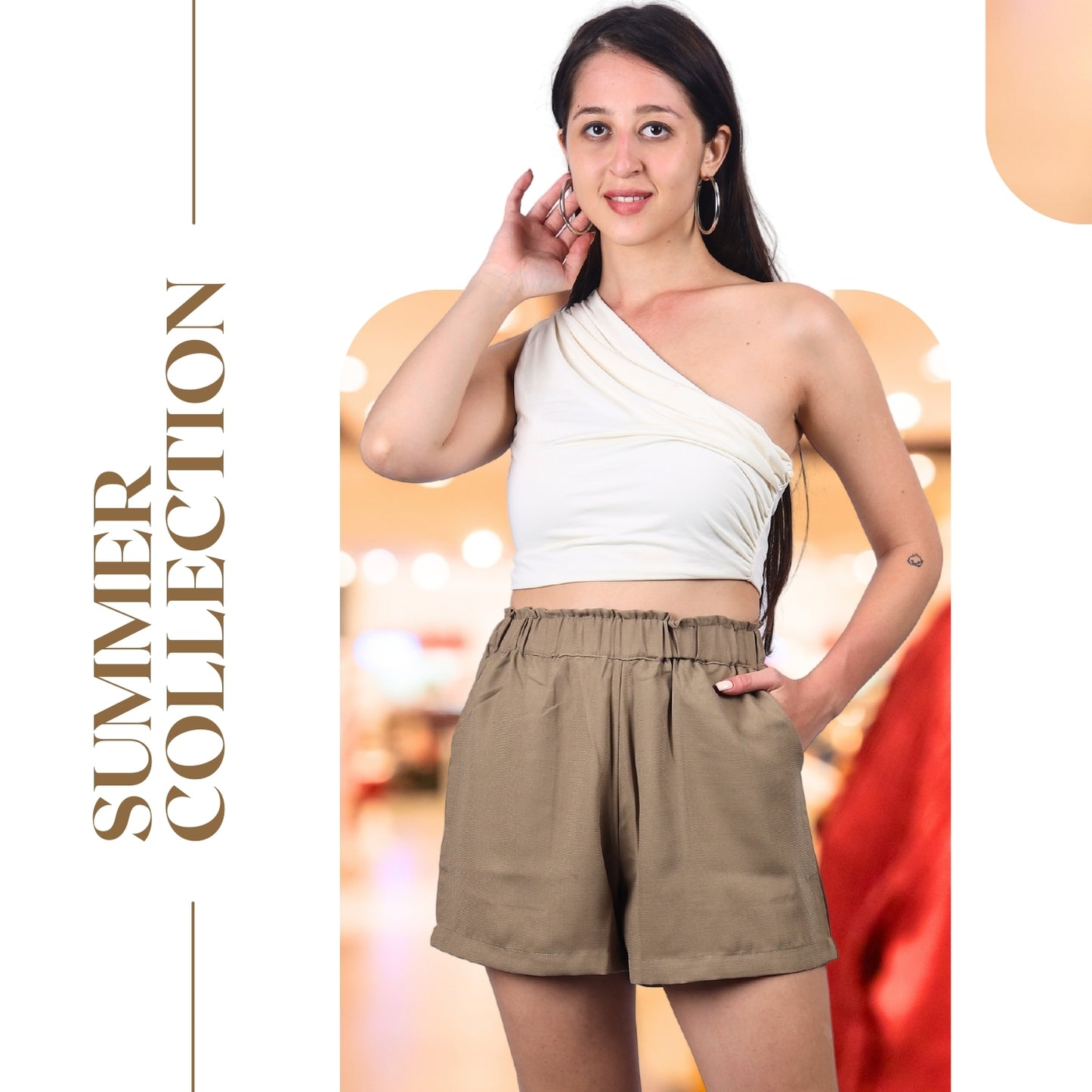 Comfy Chic Elastic Waist Shorts | GloFash - FashionZapp.com