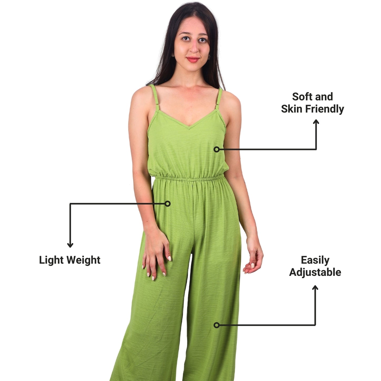 Wide-Leg Sleeveless Jumpsuit | GloFash - FashionZapp.com