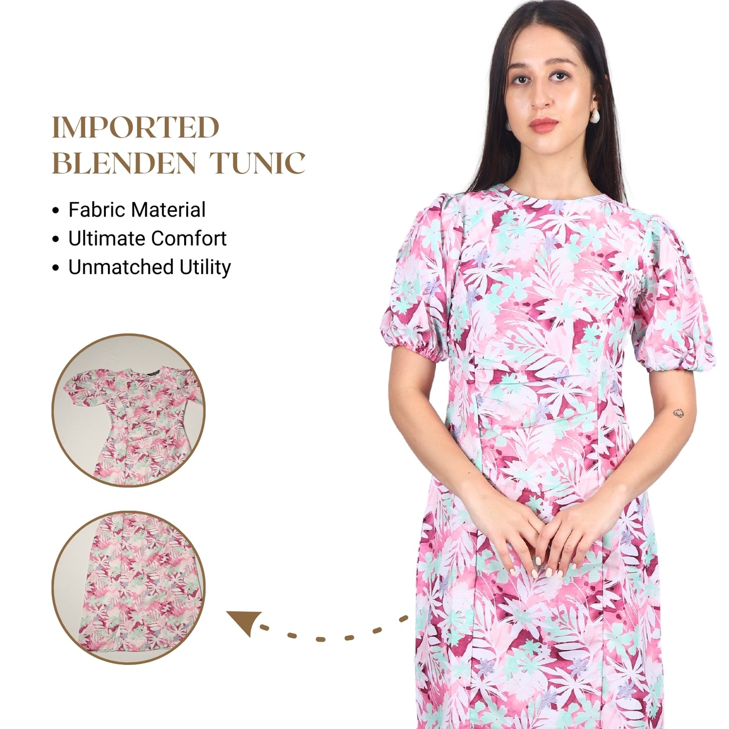 Petal Paradise Puff Sleeve Dress | GloFash - FashionZapp.com