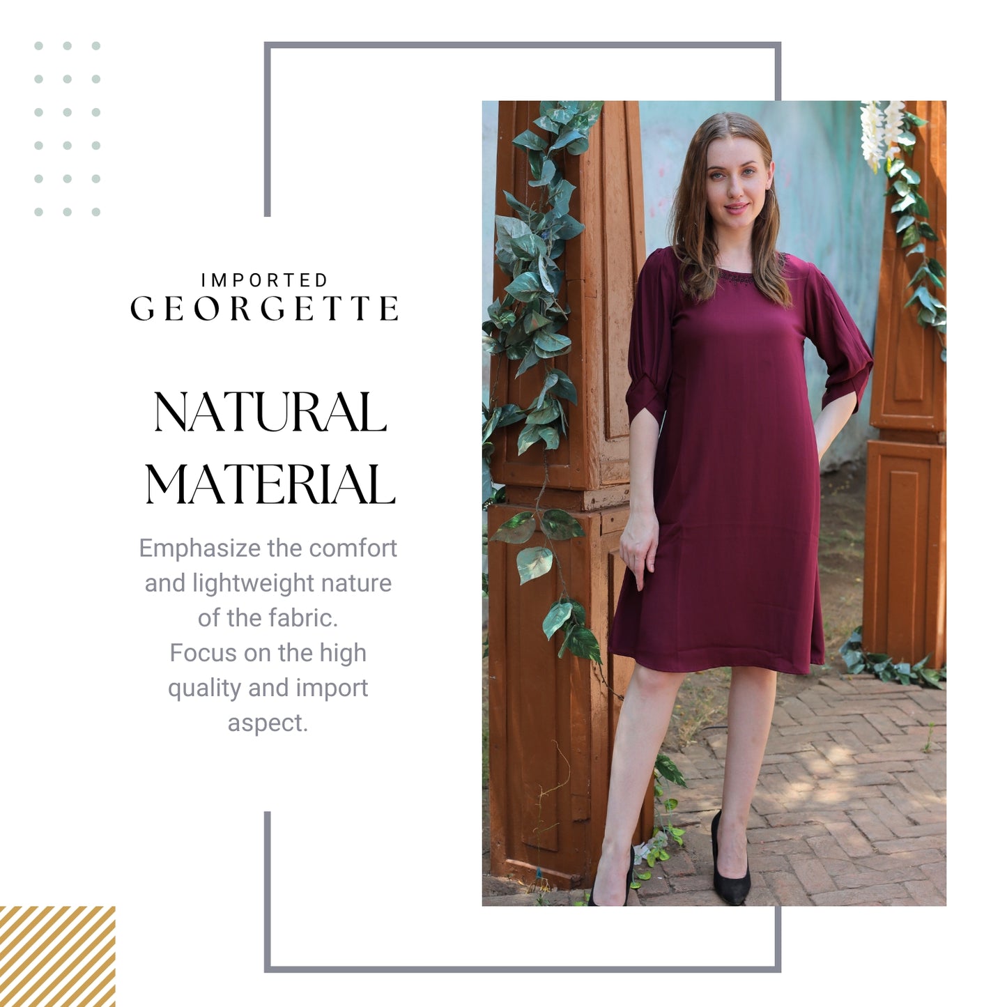 Georgette Dresses: Flowy & Elegant Styles by Glofash - FashionZapp.com