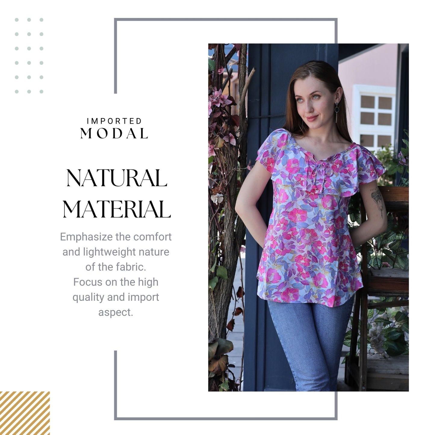 Luxe Comfort Sustainable Modal Fabric Top | Glofash - FashionZapp.com