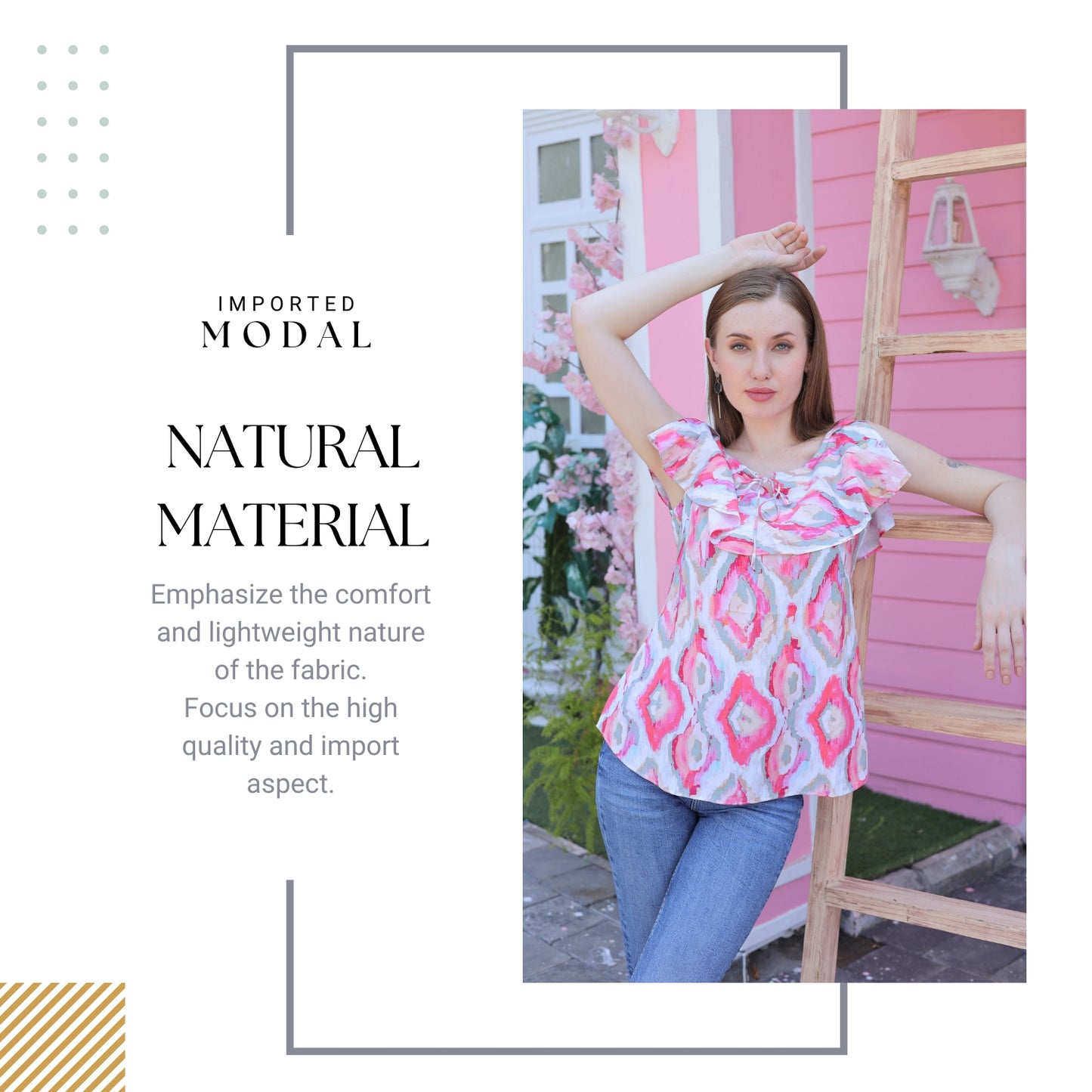 Glofash - Essential Pink Top for Women - FashionZapp.com