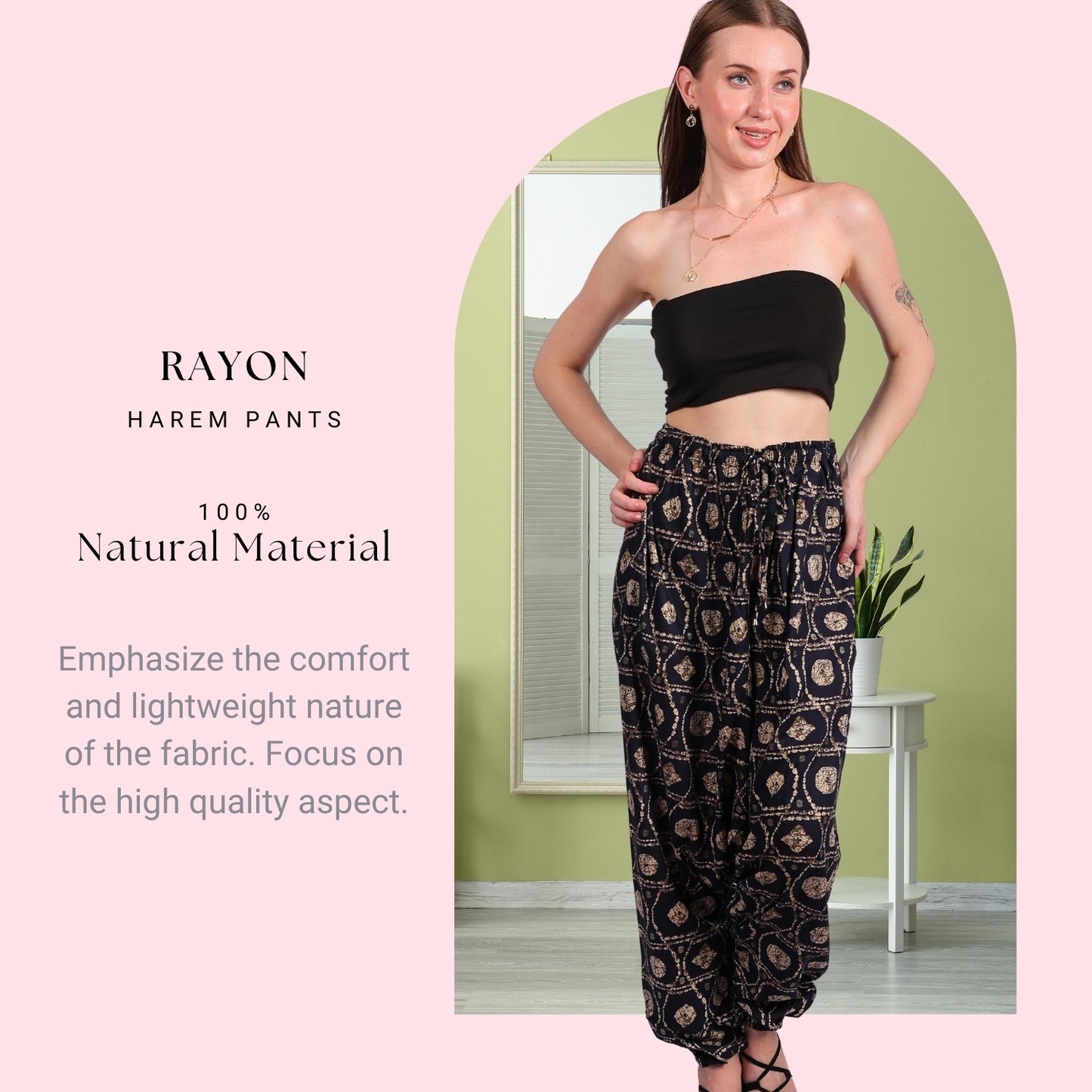 Women's Boho Harem Pants – Trendy & Beach Wear - FashionZapp.com