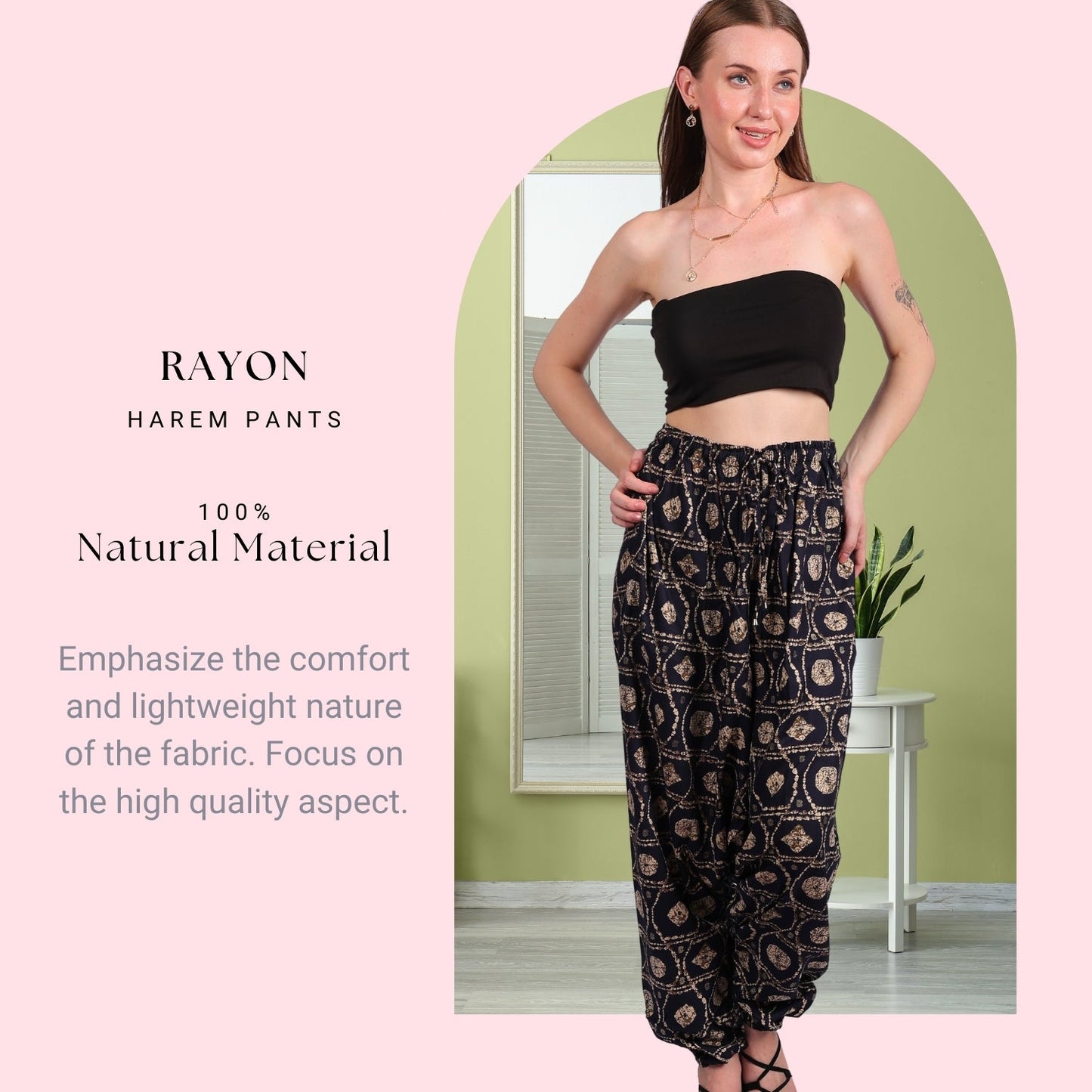 Women's Boho Harem Pants – Trendy & Beach Wear - FashionZapp.com