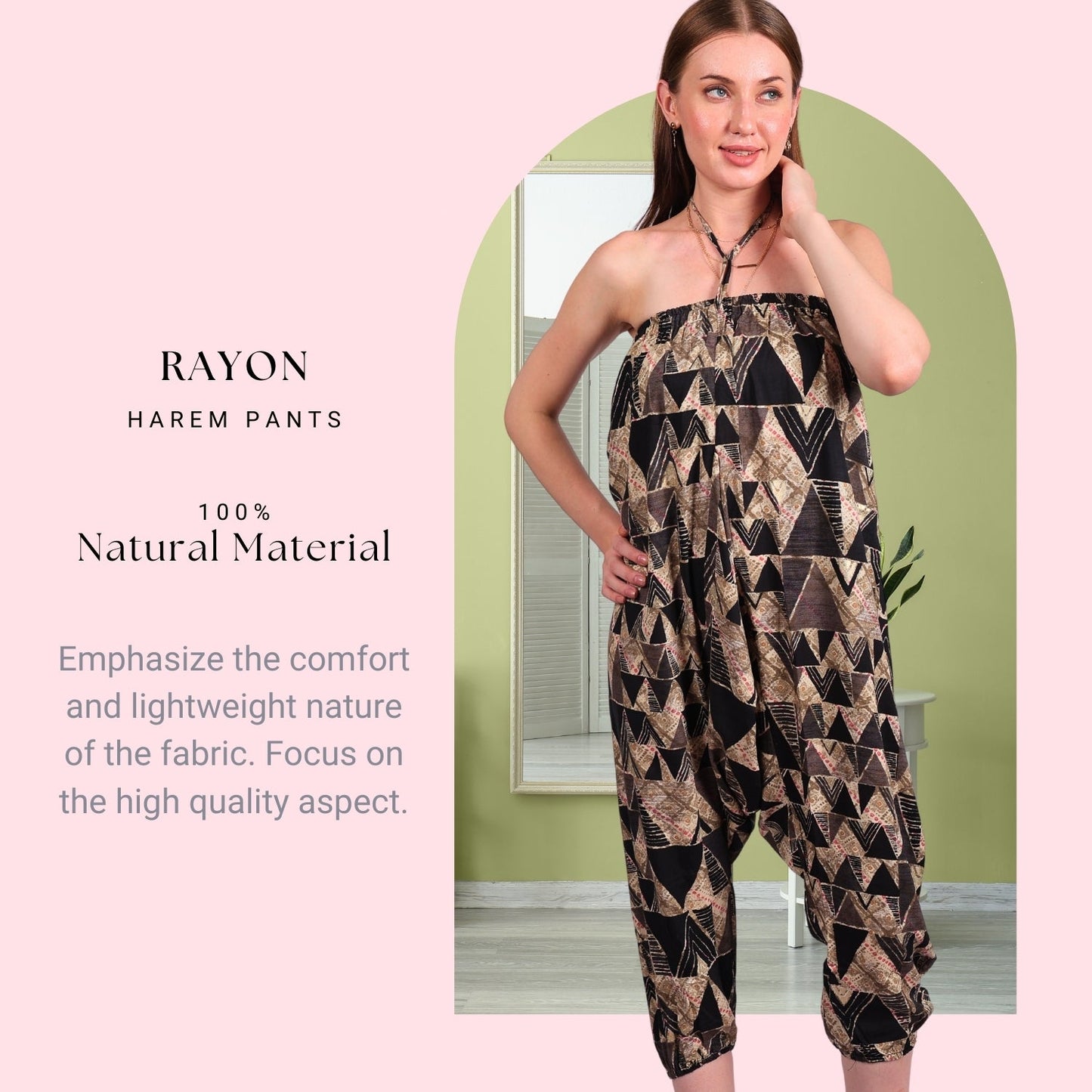 Women's Boho Harem Pants – Versatile Pants for Yoga & Beach - FashionZapp.com
