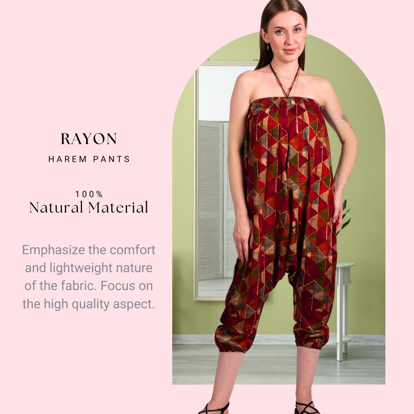 Women's Boho Harem Pants – Stylish & Beach Wear - FashionZapp.com