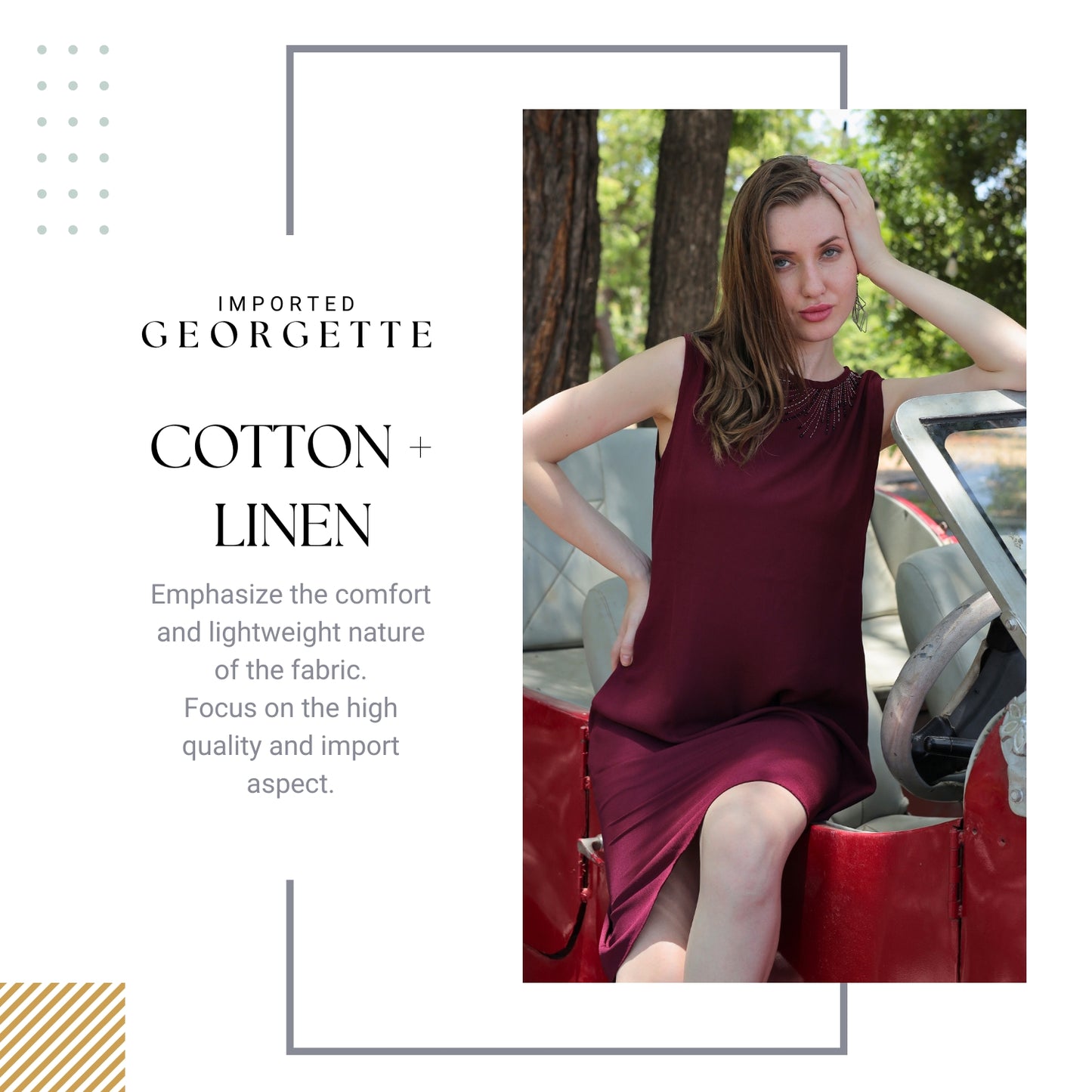 Shop Stylish Cotton Linen Dresses | Glofash - FashionZapp.com