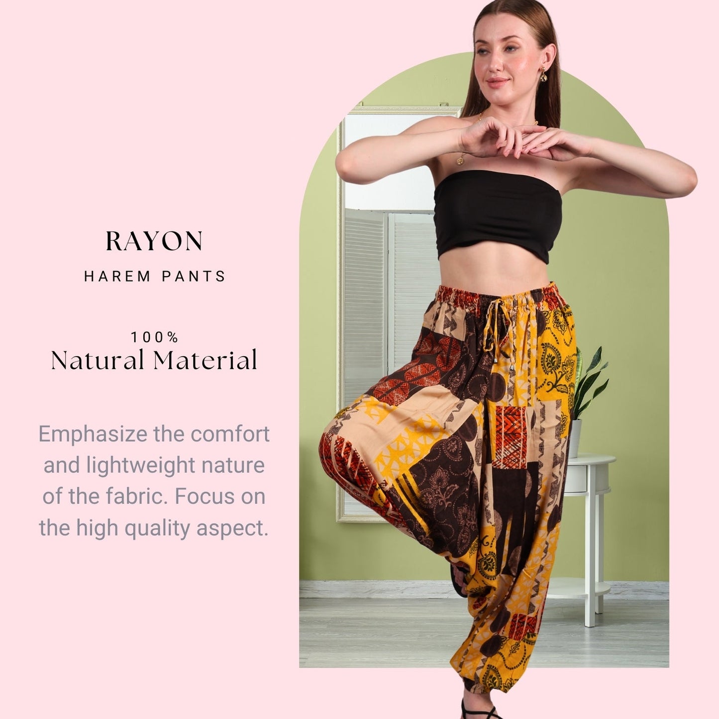 Women's Boho Harem Pants – Stylish Convertible Pants - FashionZapp.com