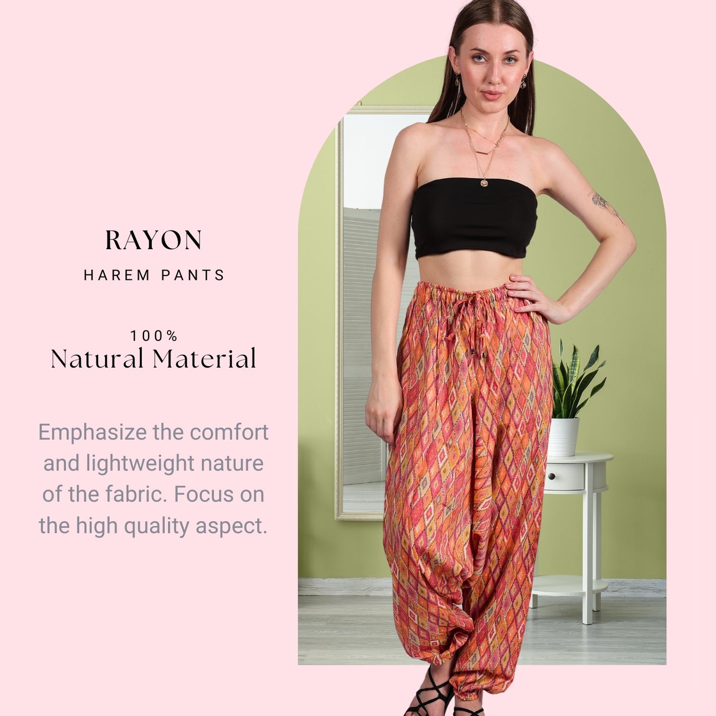 Boho Harem Pants for Women – Stylish Yoga Pants - FashionZapp.com
