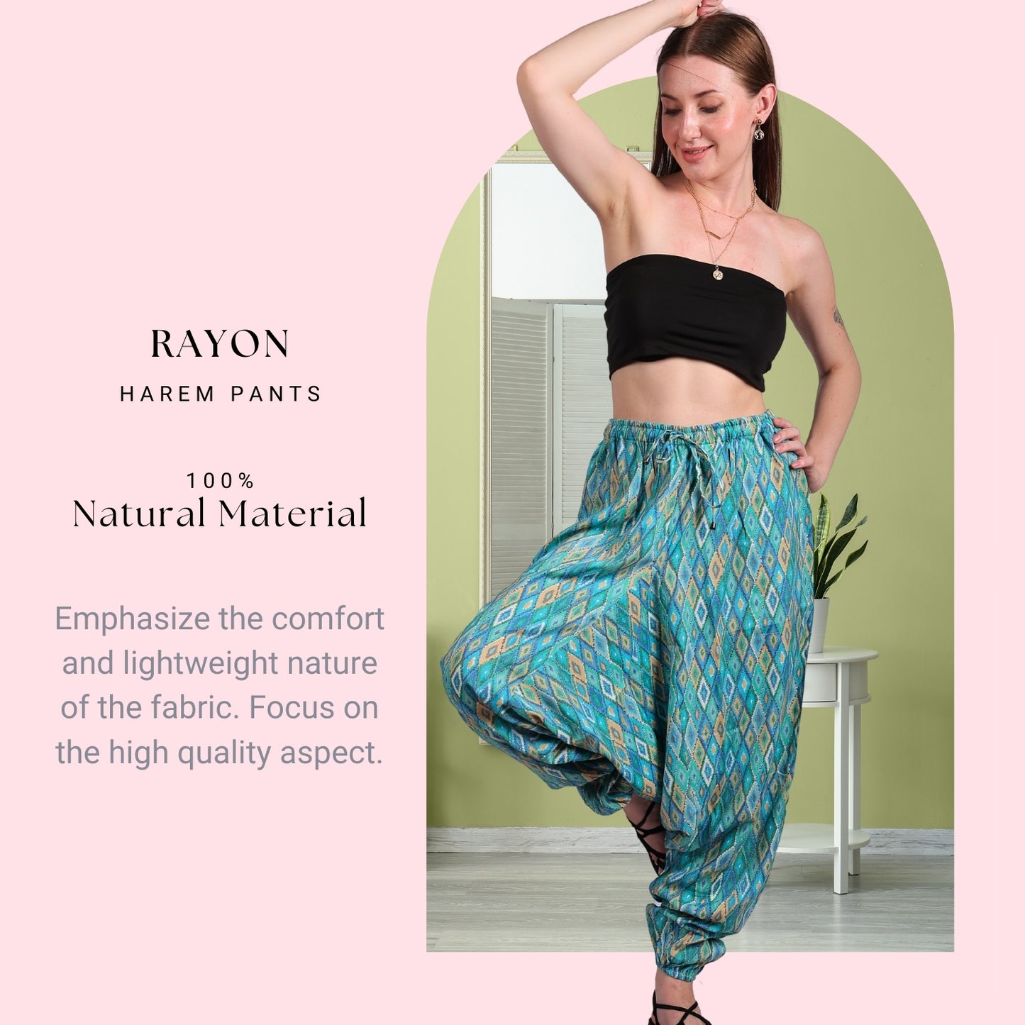 Boho Harem Pants for Women – Stylish Yoga Pants - FashionZapp.com
