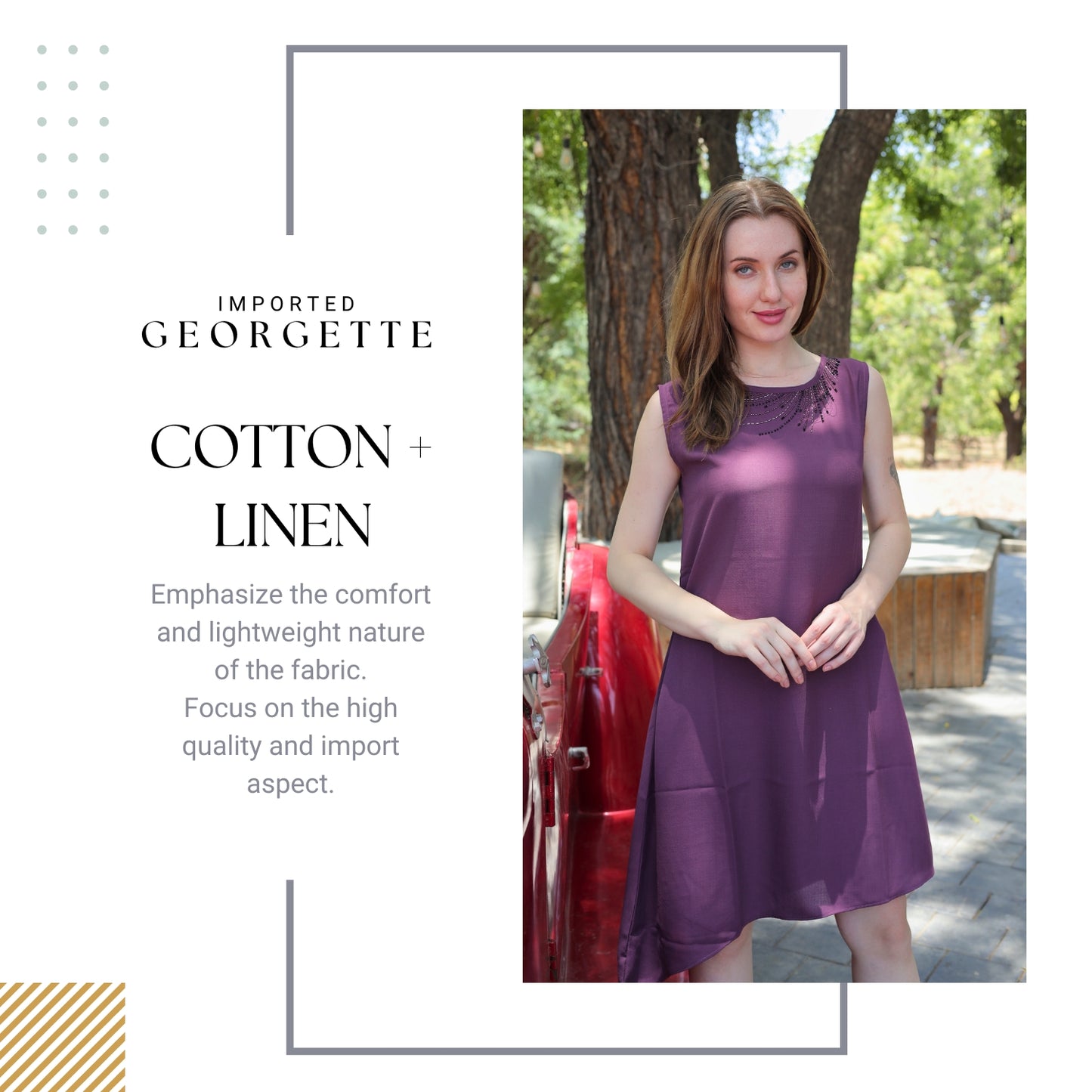 Shop Stylish Cotton Linen Dresses | Glofash - FashionZapp.com