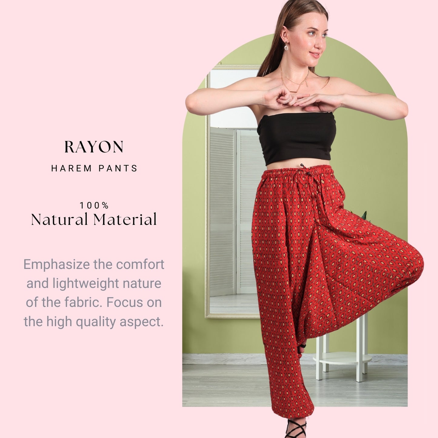 Women's Boho Harem Pants – Stylish Beach Wear - FashionZapp.com