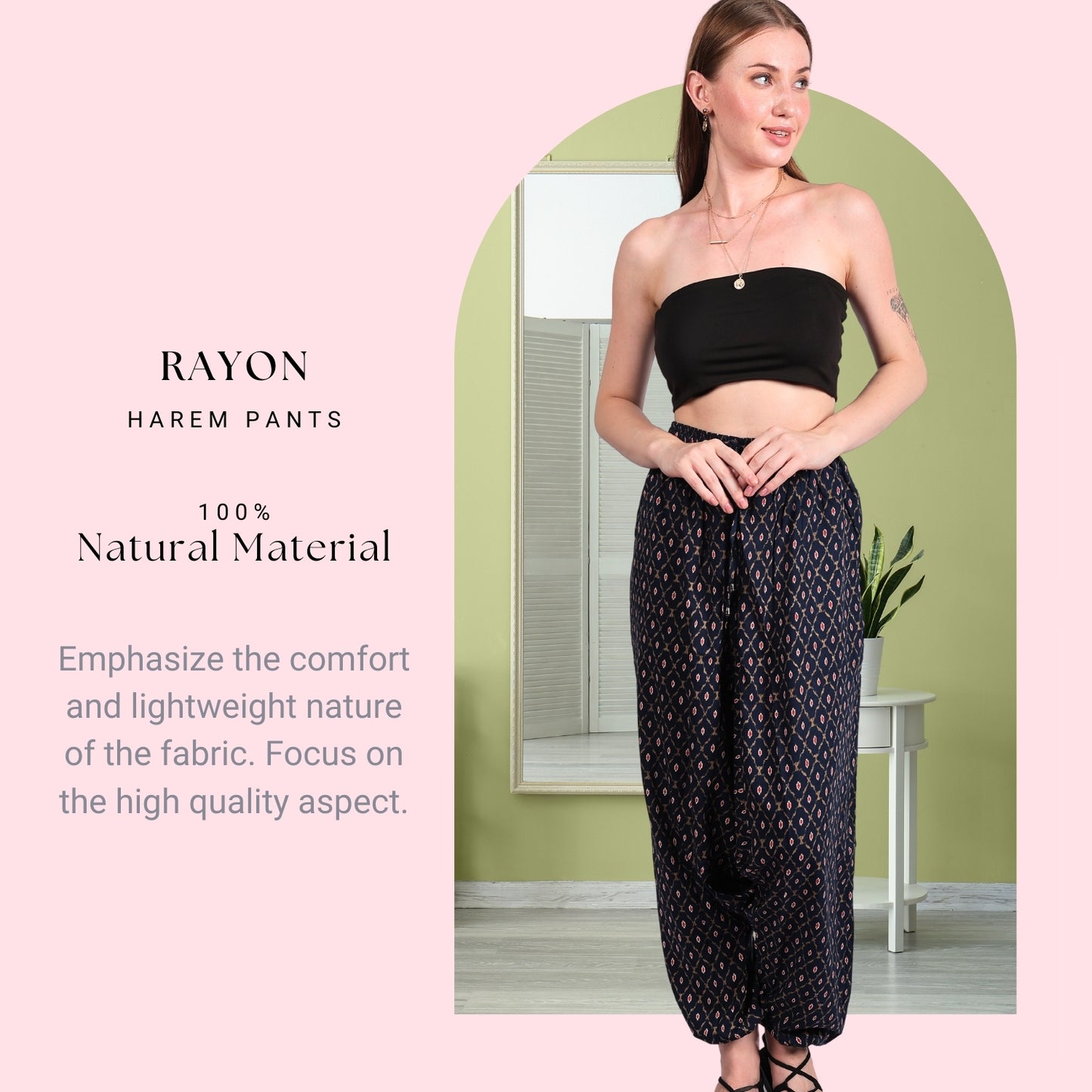 Women's Boho Harem Pants – Stylish Beach Wear - FashionZapp.com