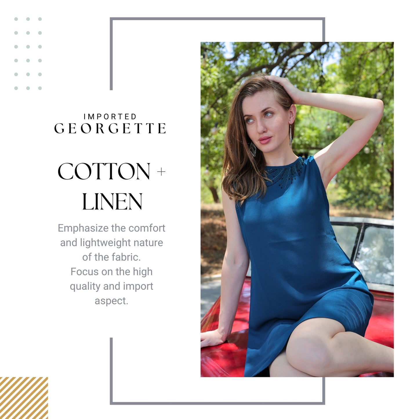 Shop Stylish Cotton Linen Dresses | Glofash - FashionZapp.com