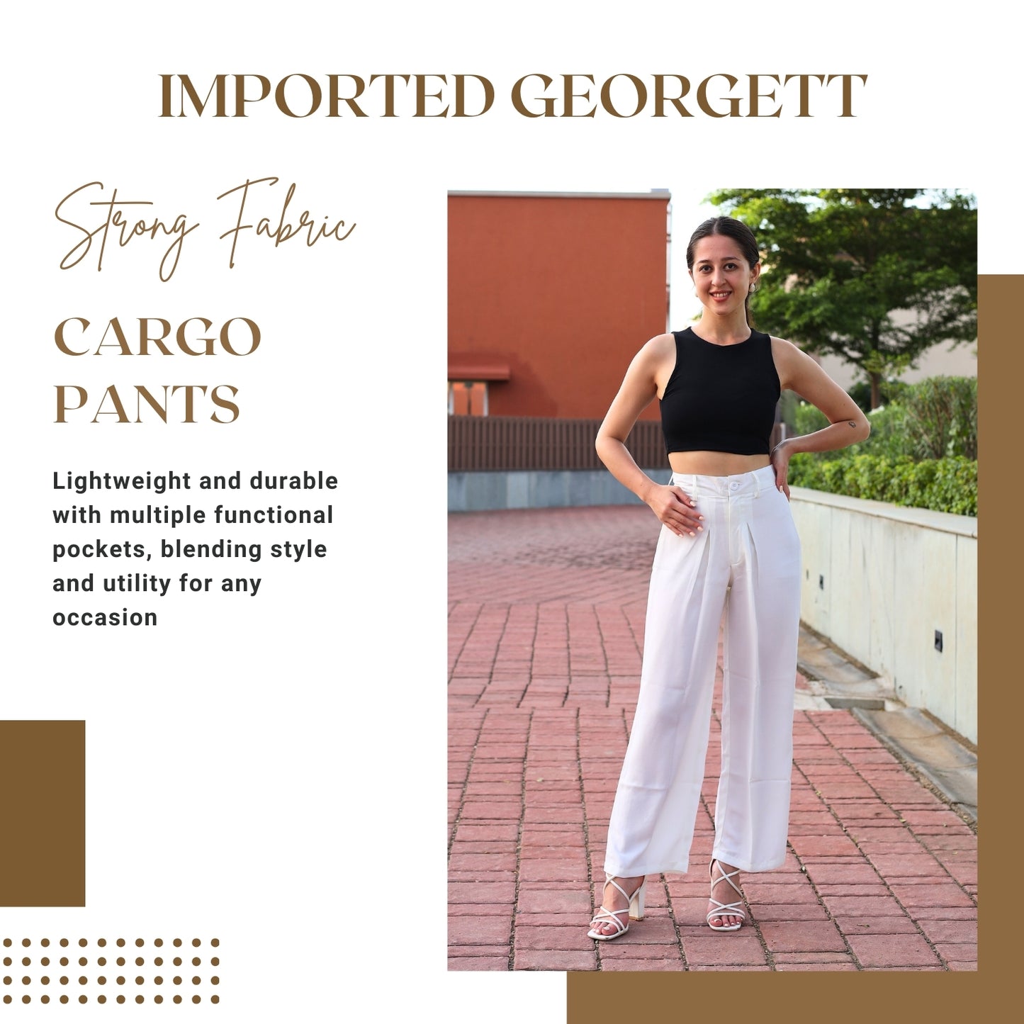 Chic High-Waist Multi-Pocket Cargo Pants | GloFash - FashionZapp.com
