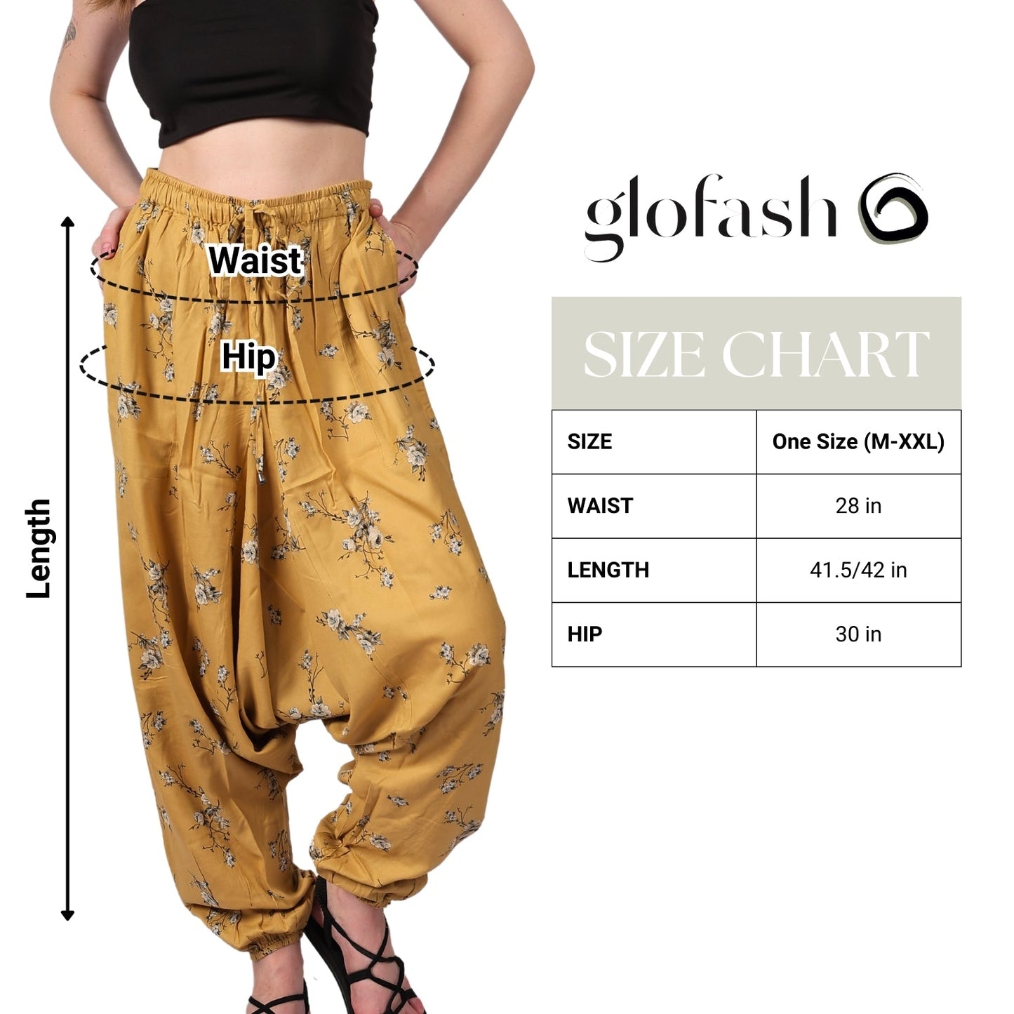 Boho Harem Pants for Women - Yoga Pants with Pockets - FashionZapp.com