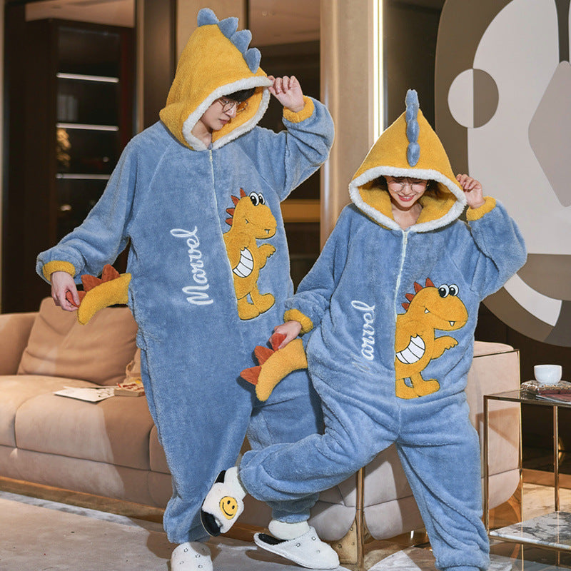 Couple Pajama Set: Winter Warm Sleepwear - Unisex Comfort - Fashionzapp - FashionZapp.com